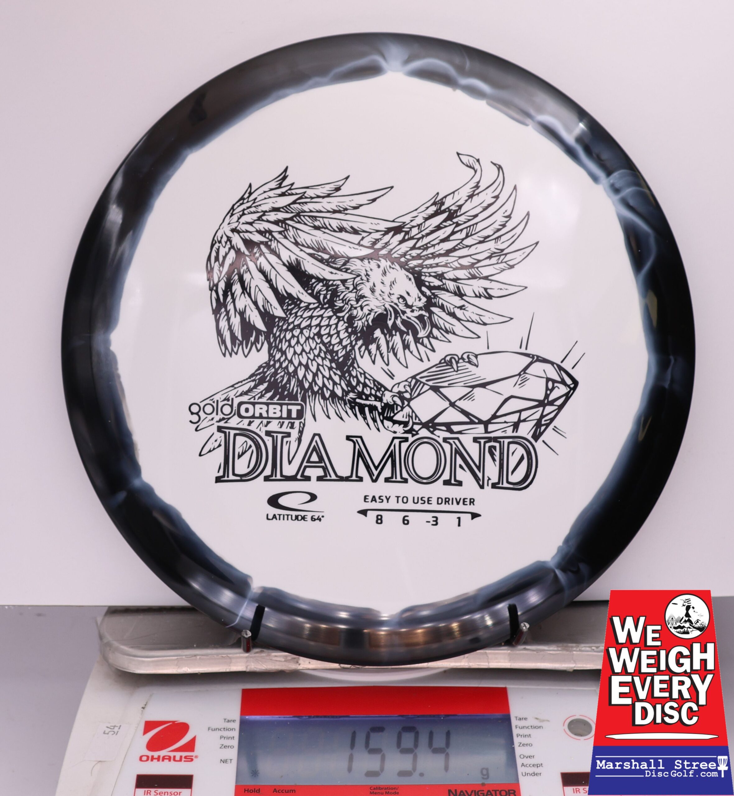 434592 Gold Orbit Diamond - #706 Black-White, 159