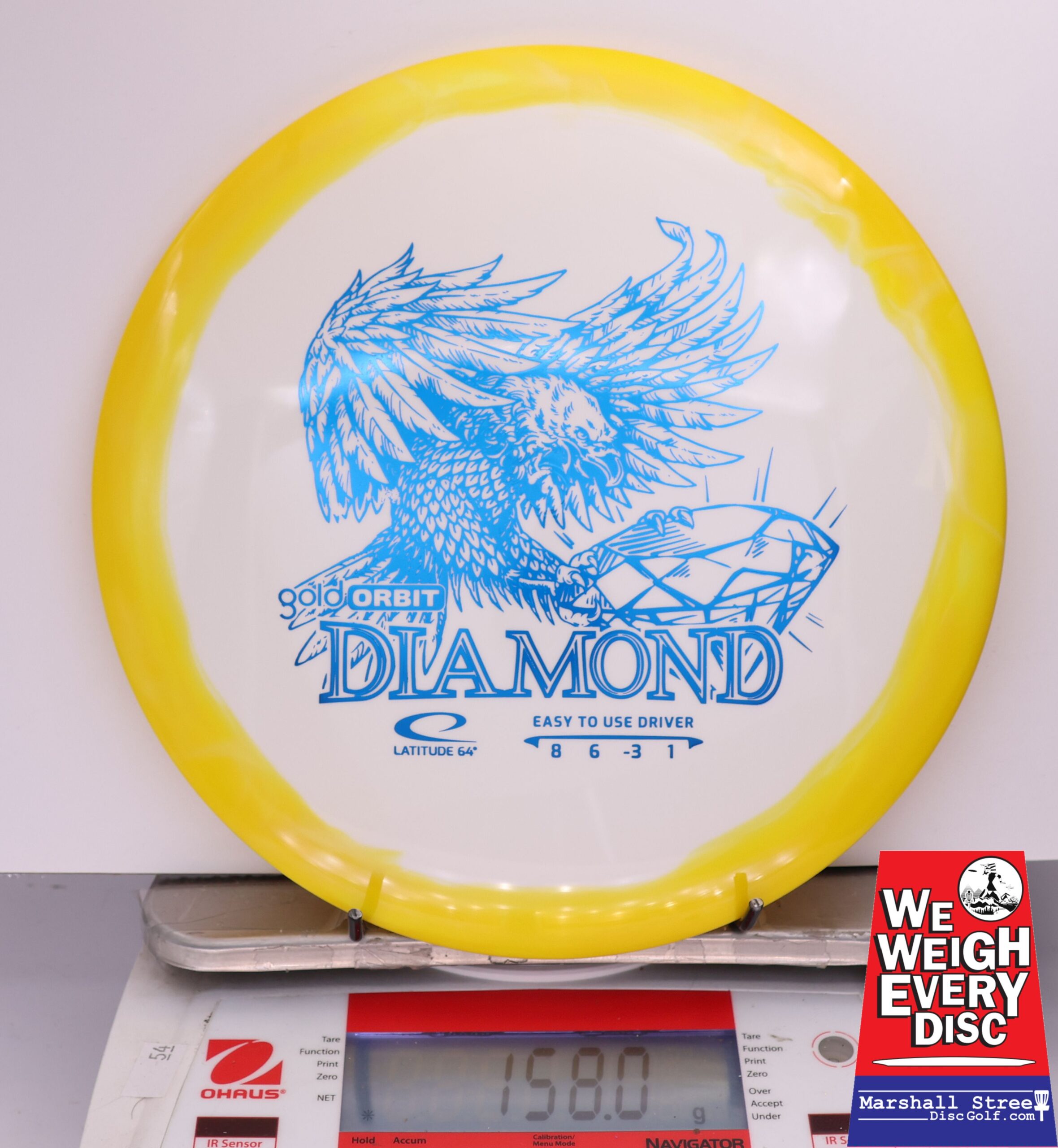 434596 Gold Orbit Diamond - #710 Yellow-White, 158