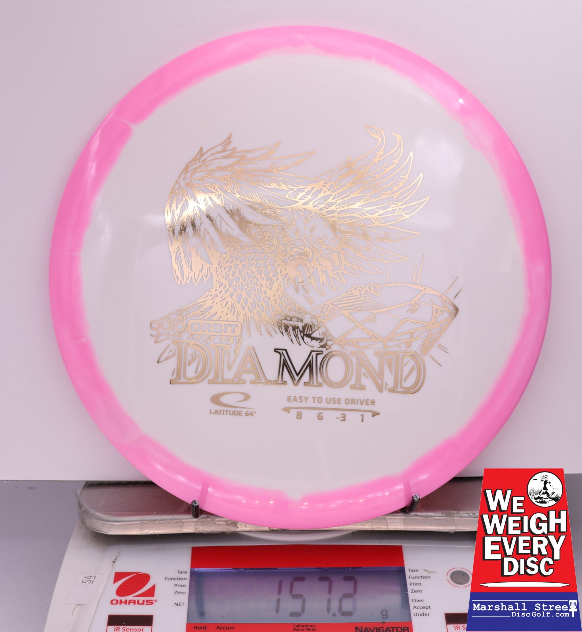 434604 Gold Orbit Diamond - #718 Pink-White, 157