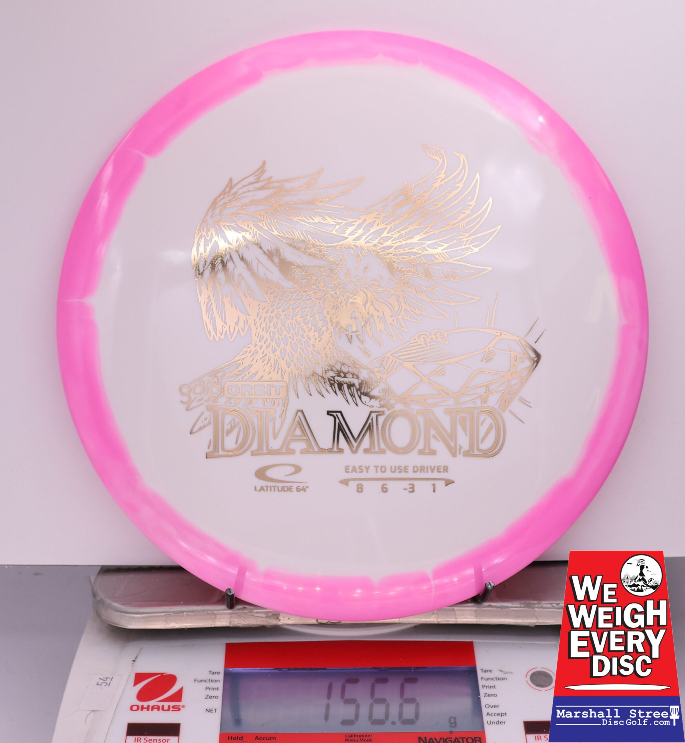 434605 Gold Orbit Diamond - #719 Pink-White, 157