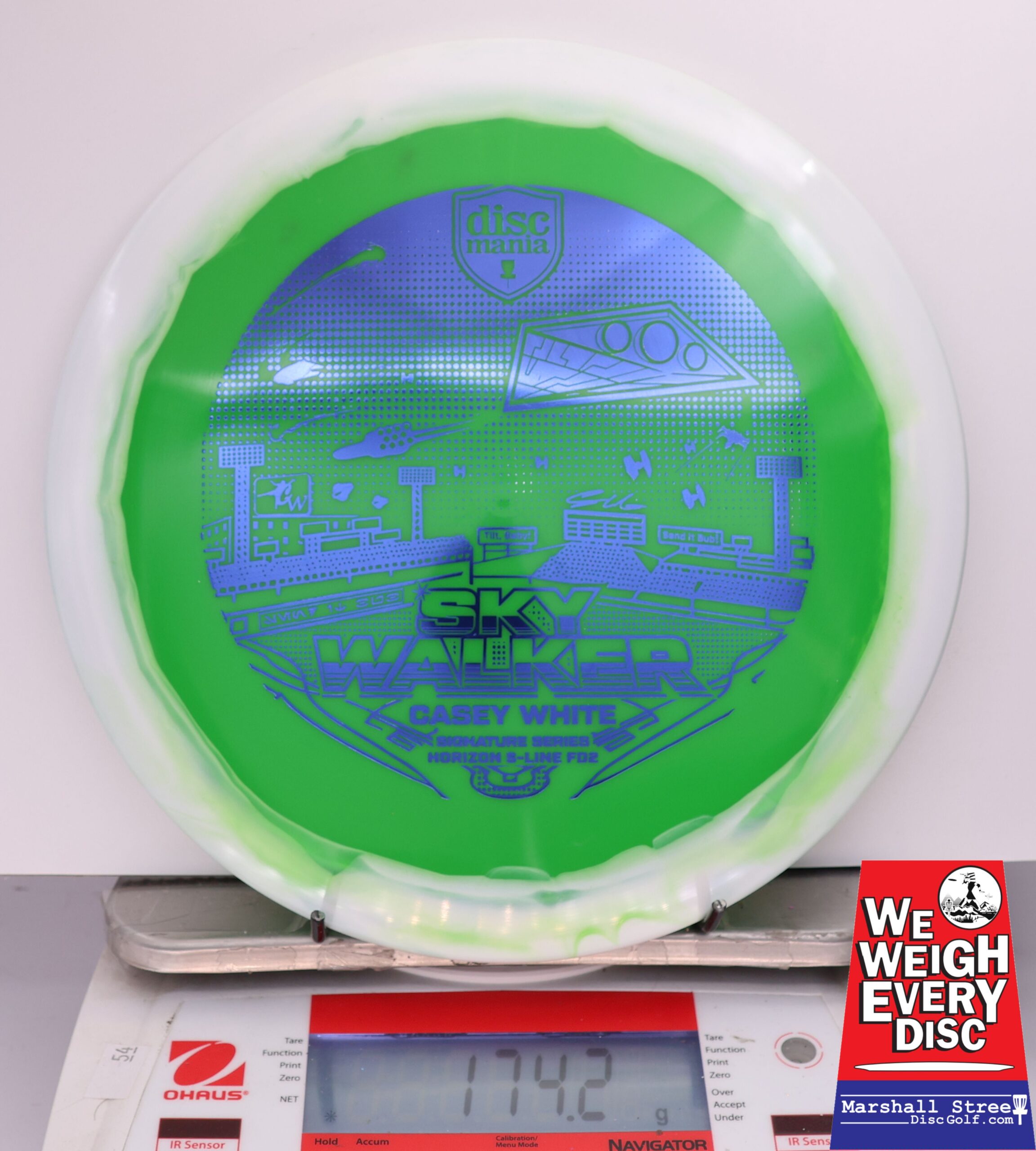 434947 Horizon S-Line FD2, Casey White 2025 Signature Series - Sky Walker 3 - #701 White-Green, 174