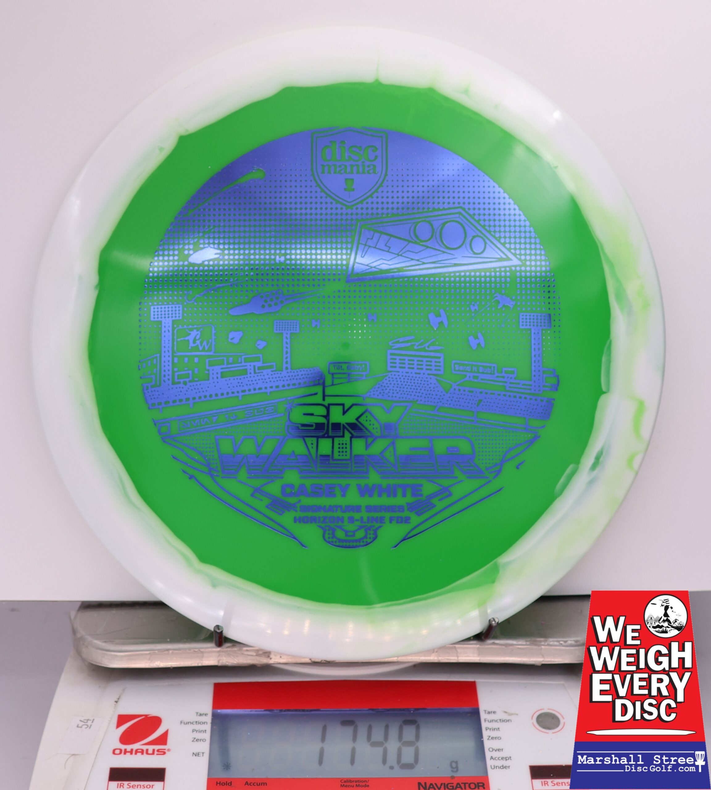 434948 Horizon S-Line FD2, Casey White 2025 Signature Series - Sky Walker 3 - #702 White-Green, 175