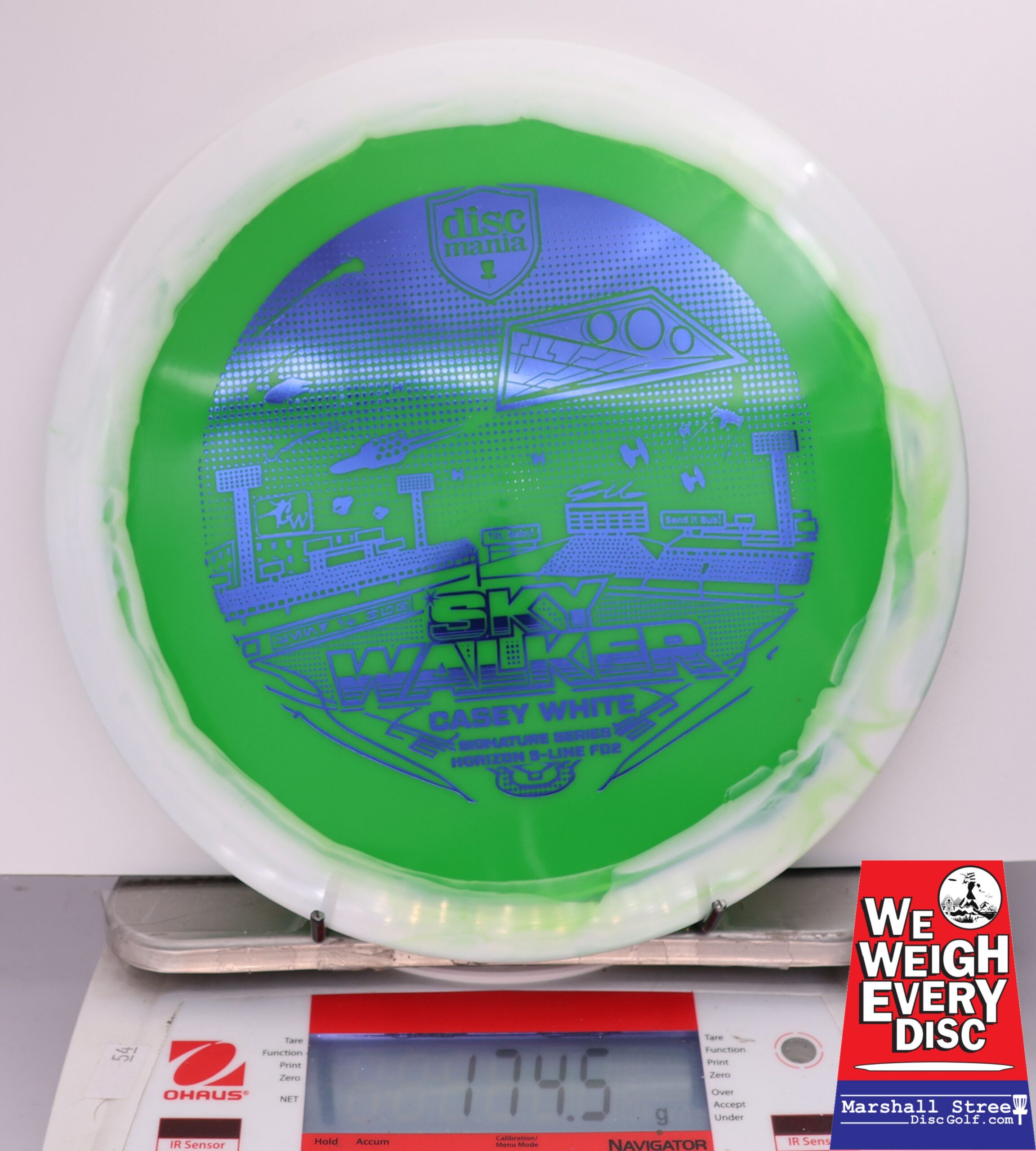 434949 Horizon S-Line FD2, Casey White 2025 Signature Series - Sky Walker 3 - #703 White-Green, 175