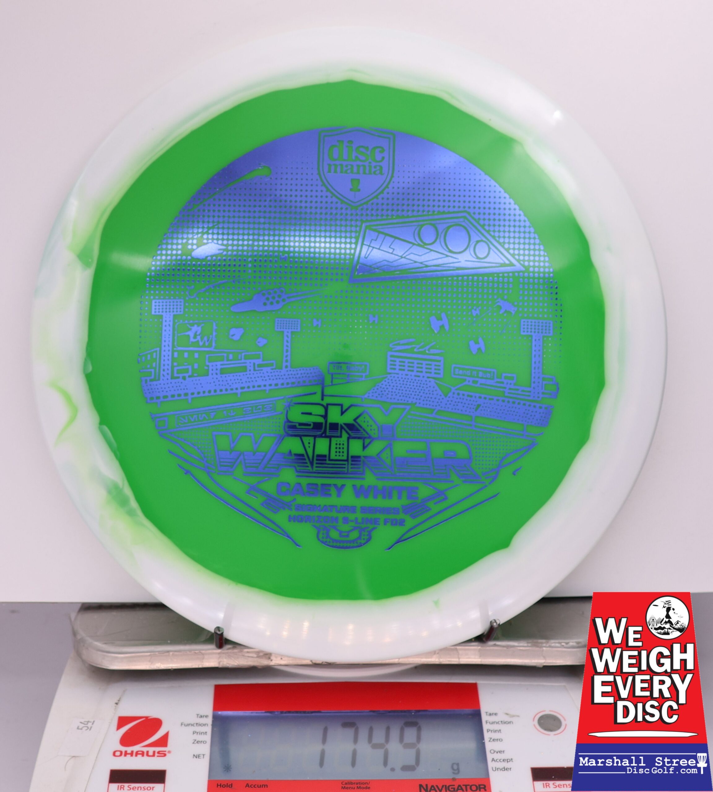 434950 Horizon S-Line FD2, Casey White 2025 Signature Series - Sky Walker 3 - #704 White-Green, 175