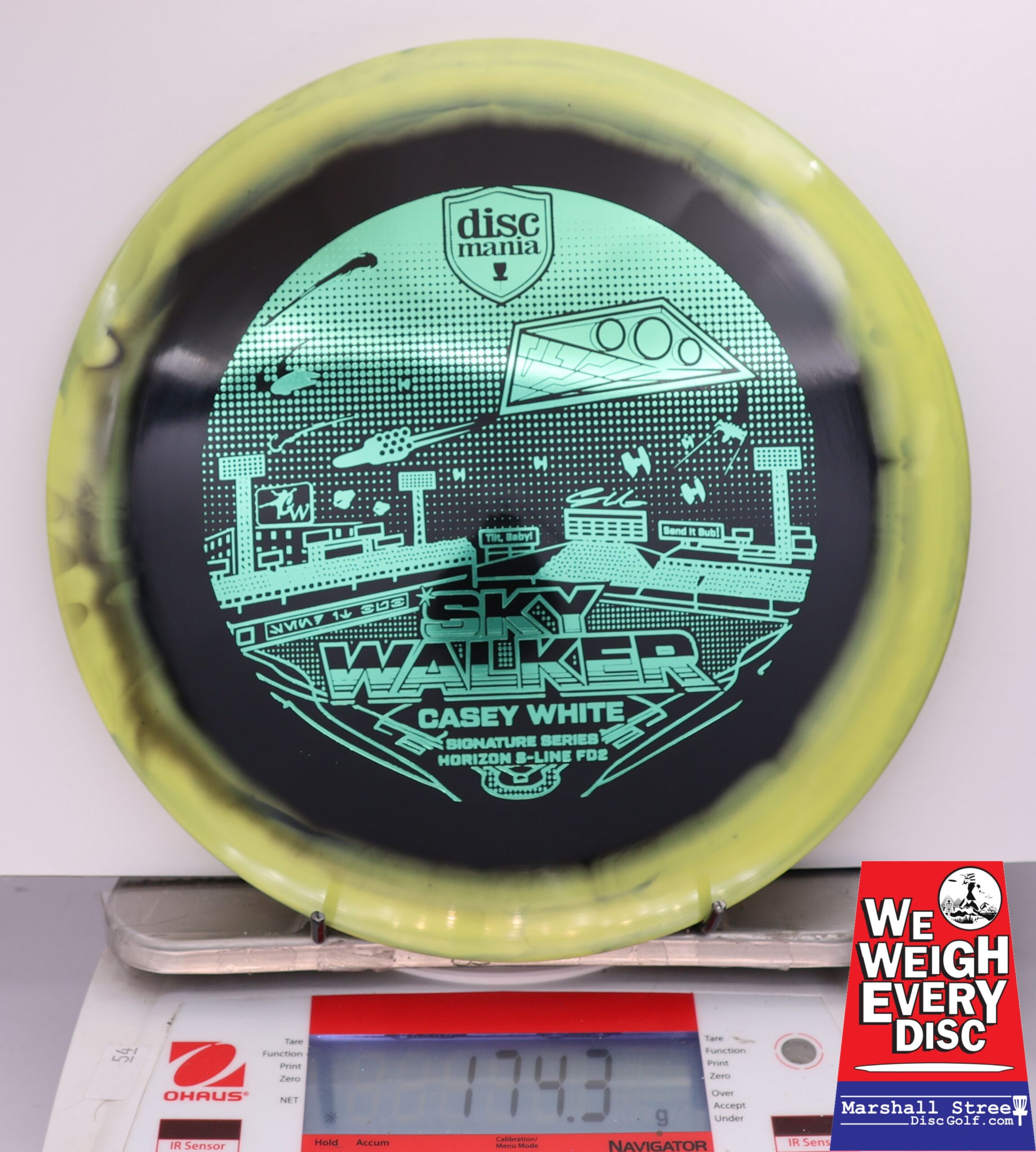 434951 Horizon S-Line FD2, Casey White 2025 Signature Series - Sky Walker 3 - #705 Yellow-Black, 174