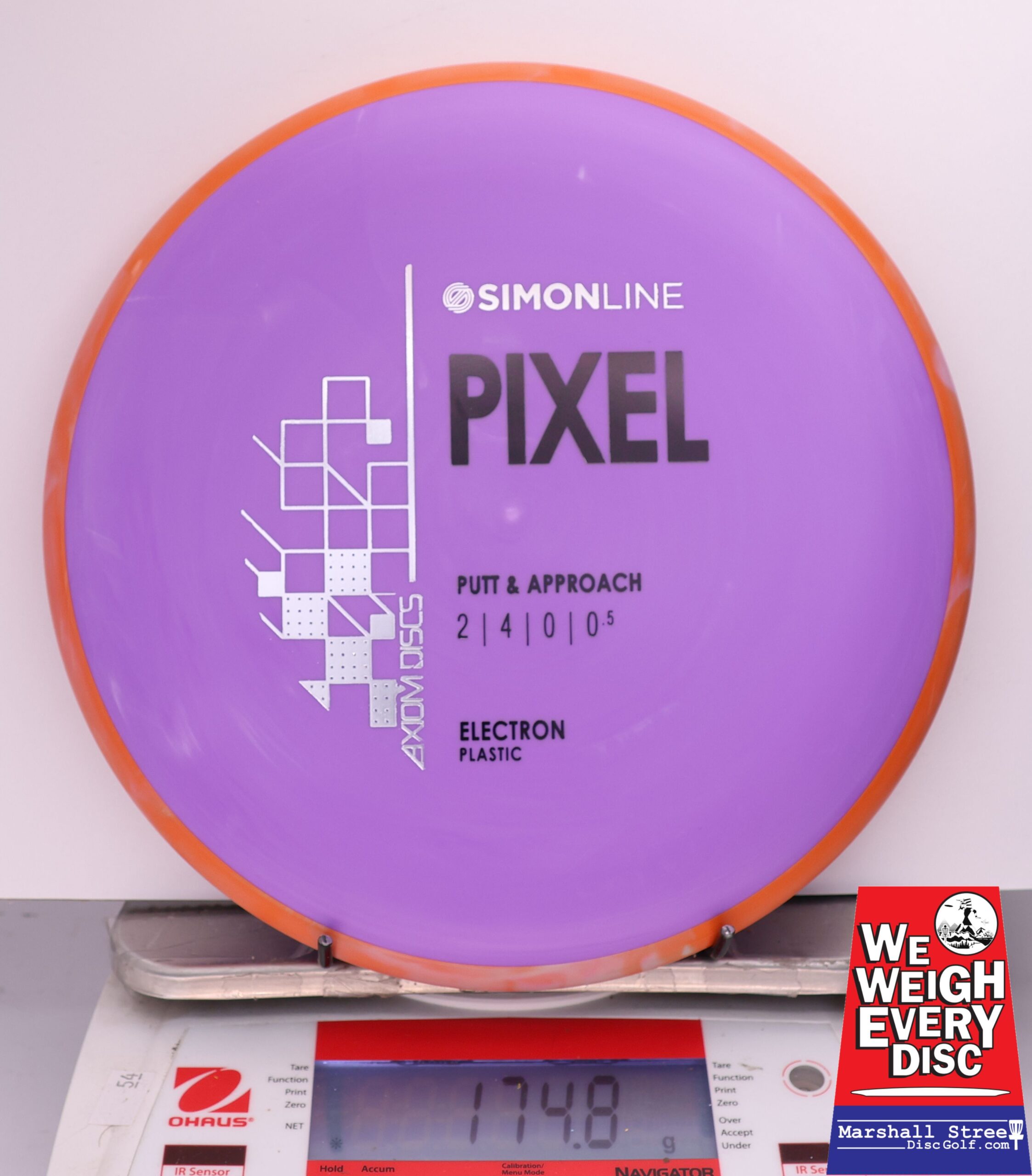 435985 Simon Line Electron Pixel - #02 Orange-Purple, 175