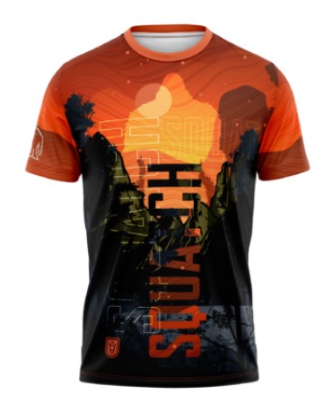 437188 Squatch Mythic Jersey - Orange Black, Large