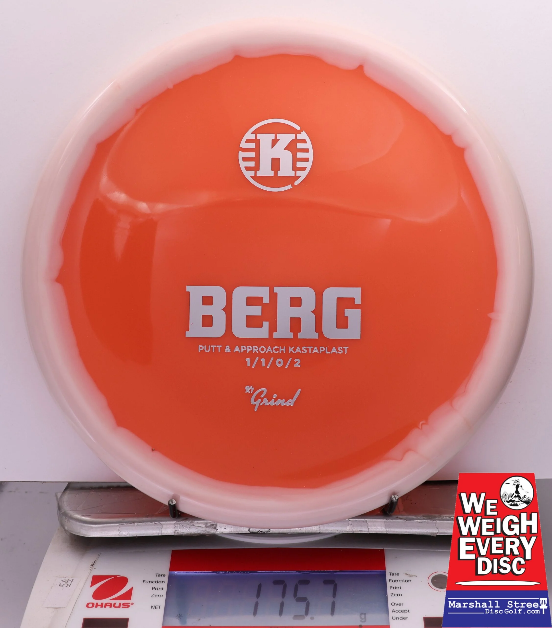 441472 K1 Grind Berg - #735 White-Orange, 176