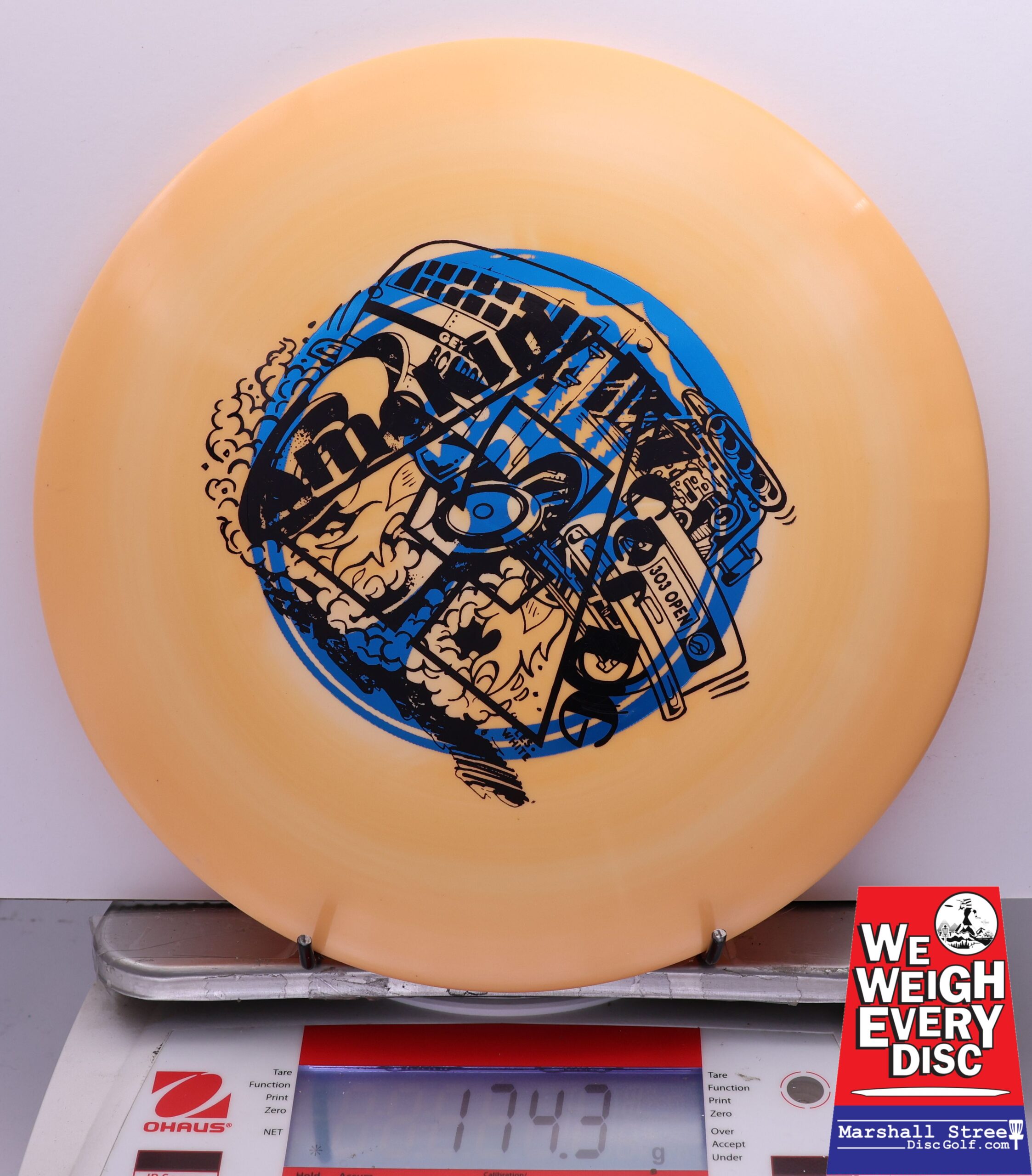 441694 X-Out Swirly S-Line FD - #734 LtOrange, 174