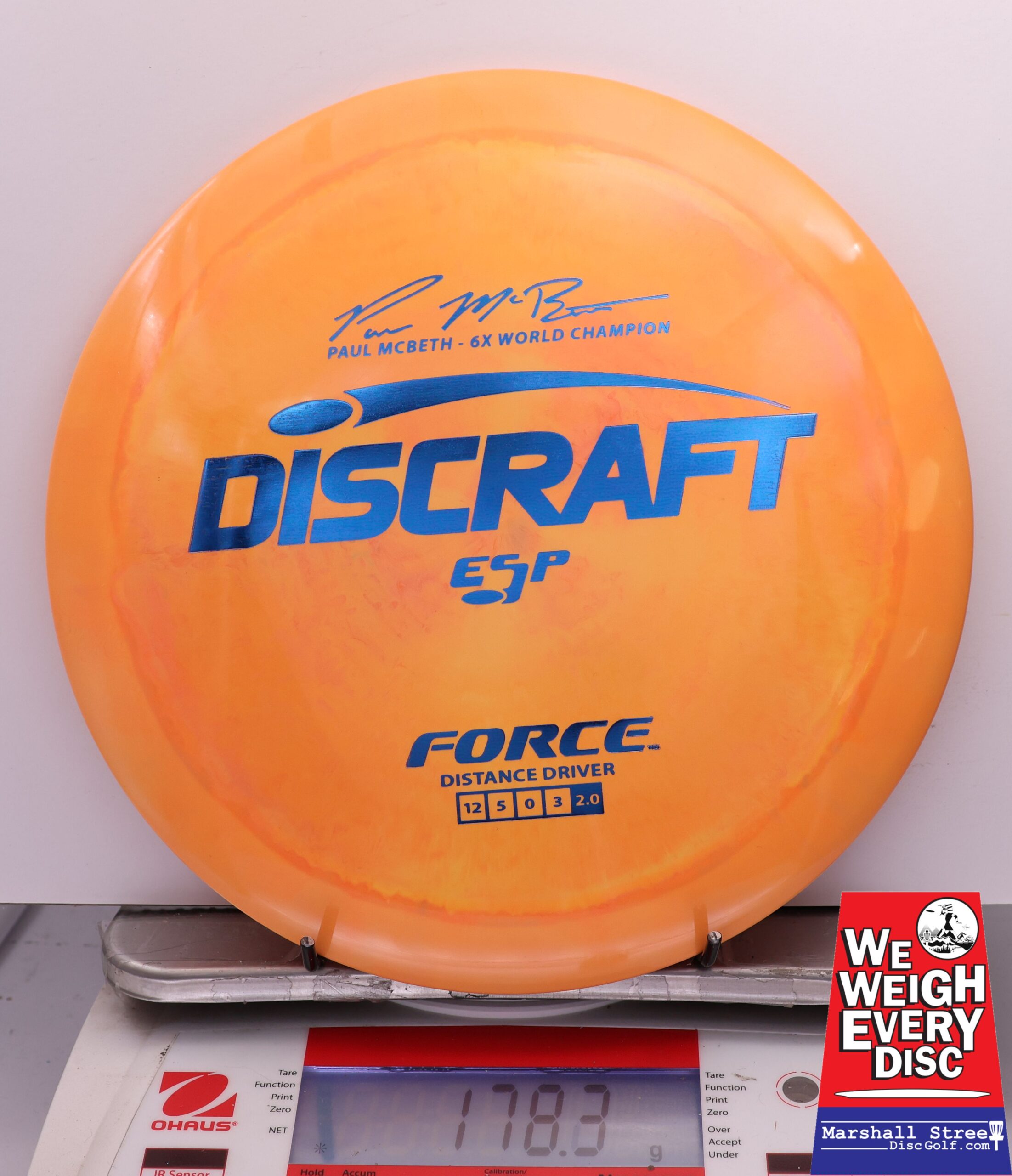 443135 ESP Force, Paul McBeth 6X - #623 Orange, 178