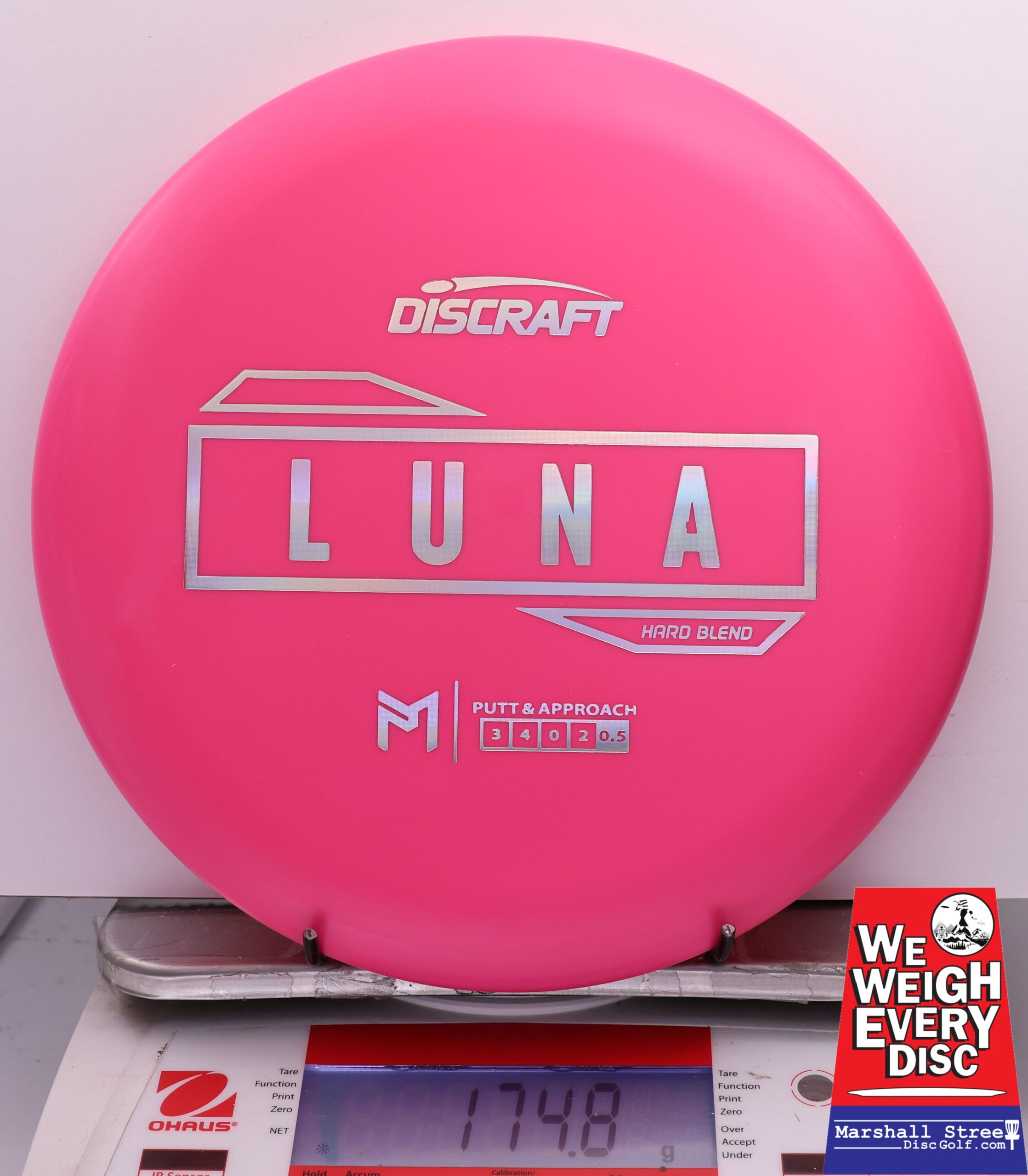 442692 Putter Line Hard Luna, Paul McBeth - #626 Pink, 175
