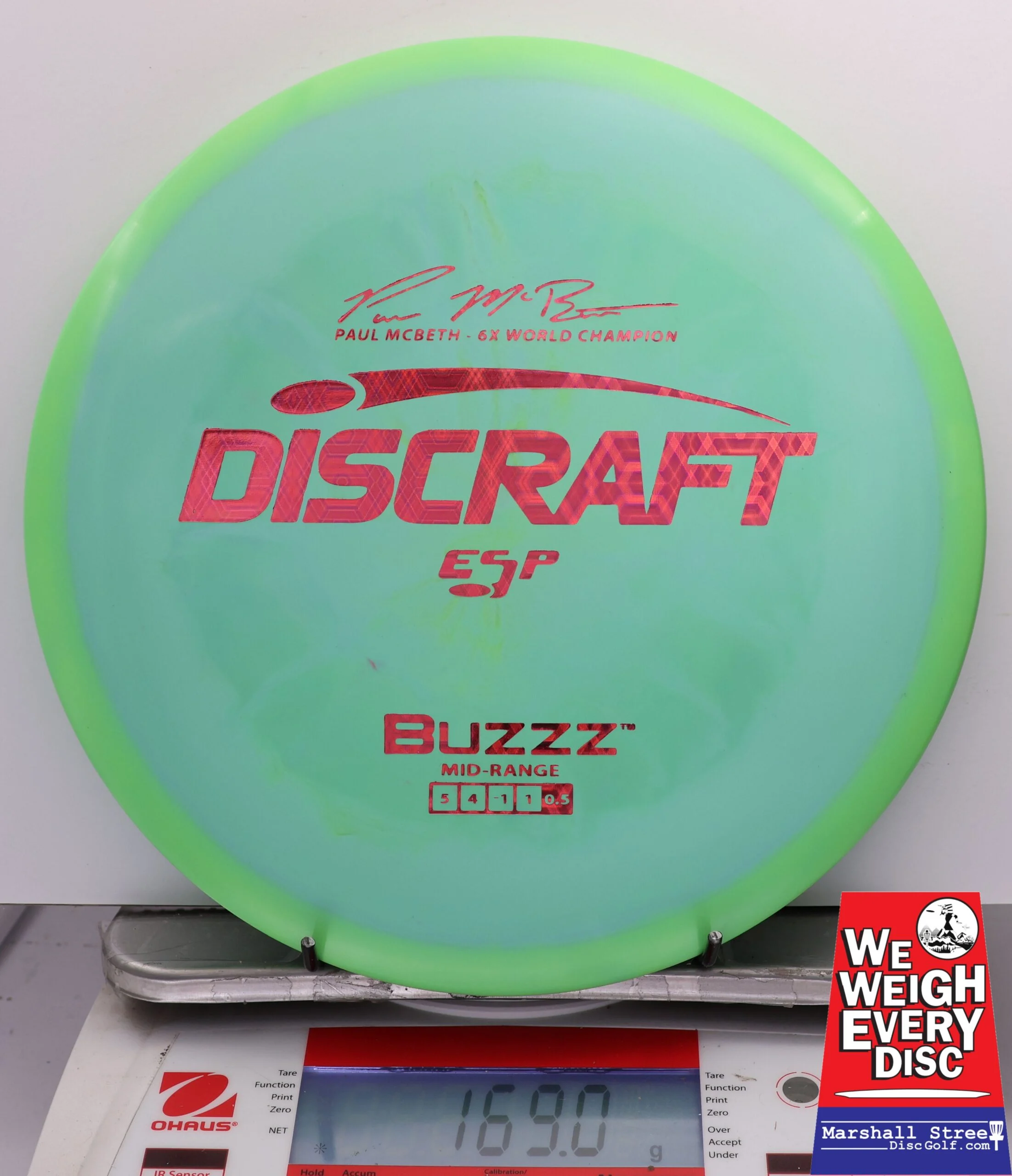 443114 ESP Buzzz, Paul McBeth 6X - #622 GreenAqua, 169