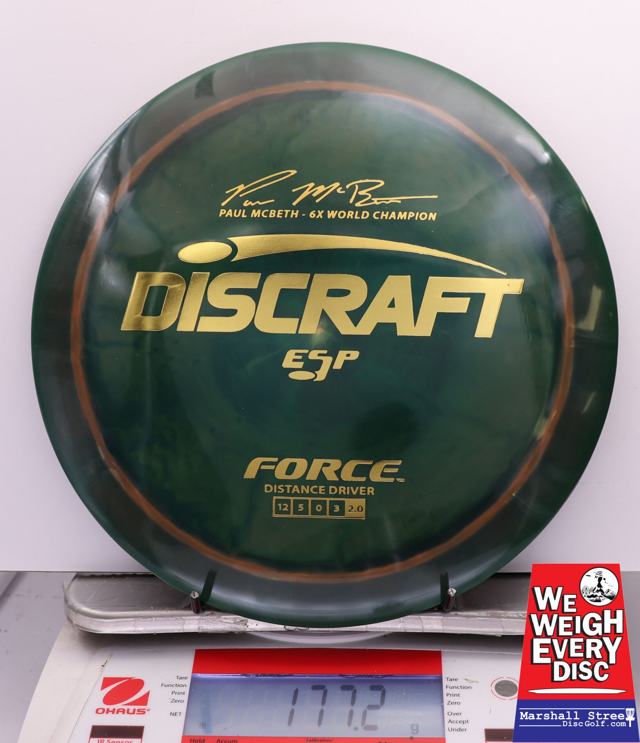 443139 ESP Force, Paul McBeth 6X - #627 Jade, 177