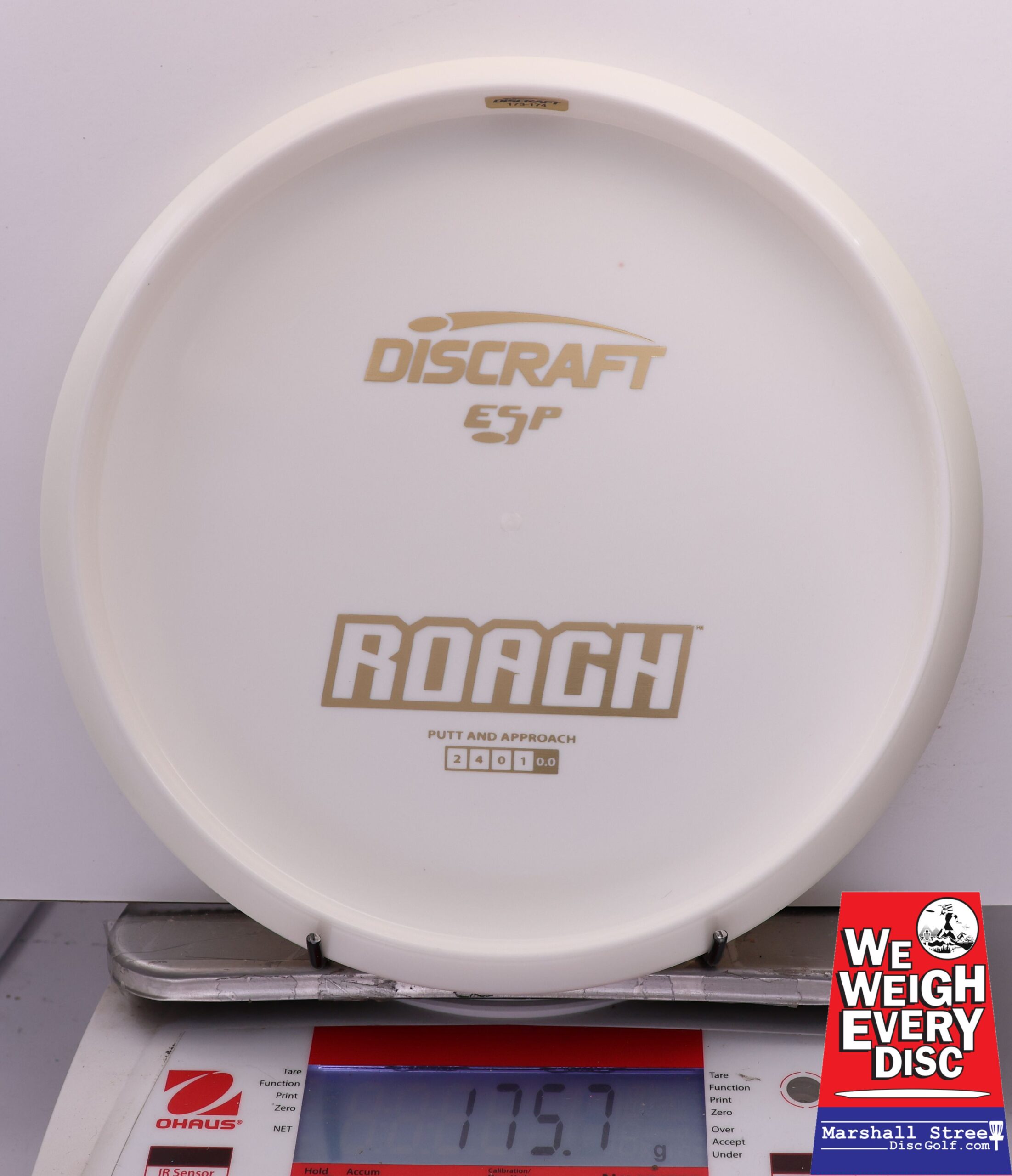 443787 ESP Roach, Bottom Stamp - #621 White, 176