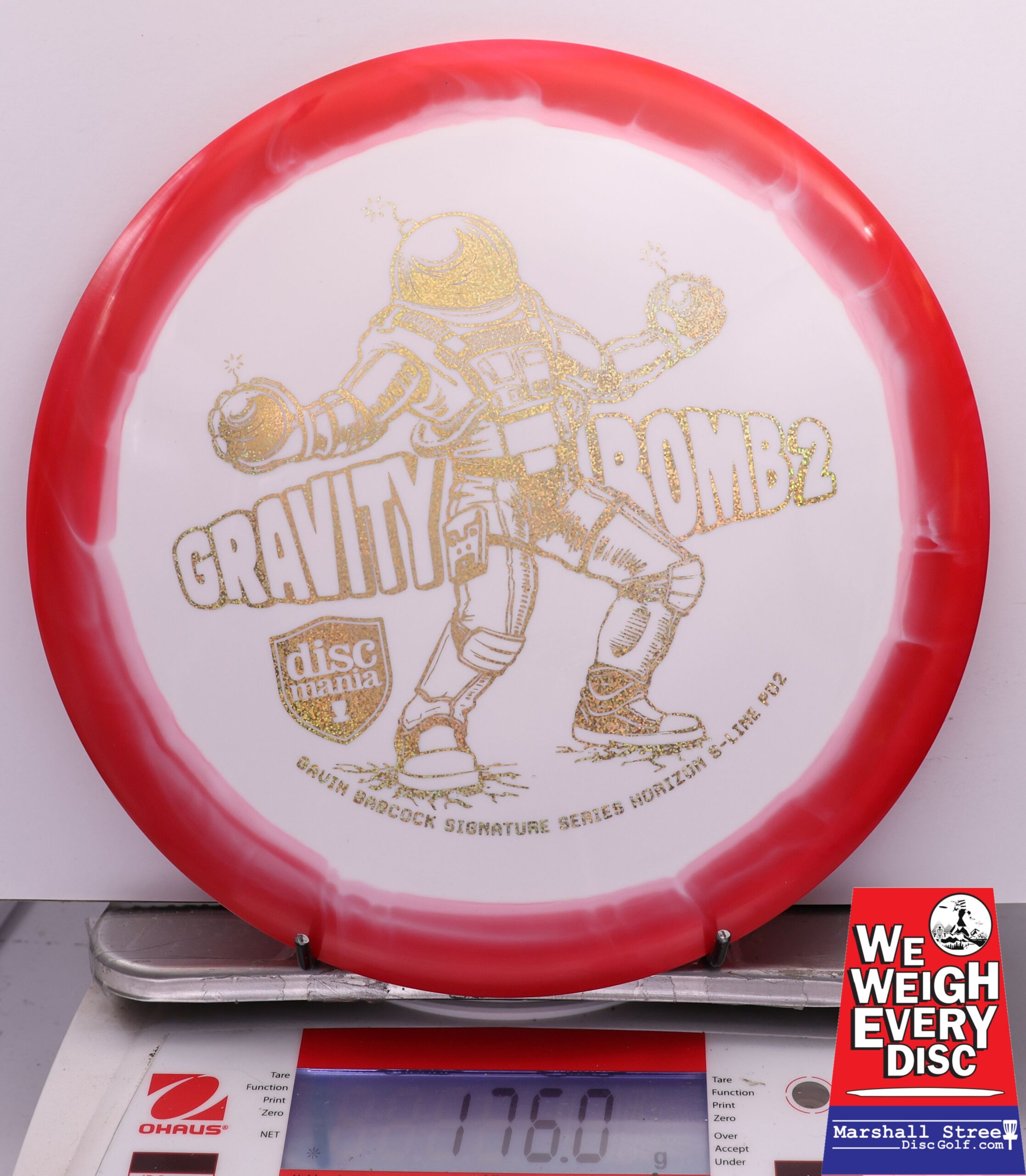 444078 Horizon S-Line PD2, Gavin Babcock 2025 Signature Series Gravity Bomb 2 - Single Foil - #11 Red-White, 176