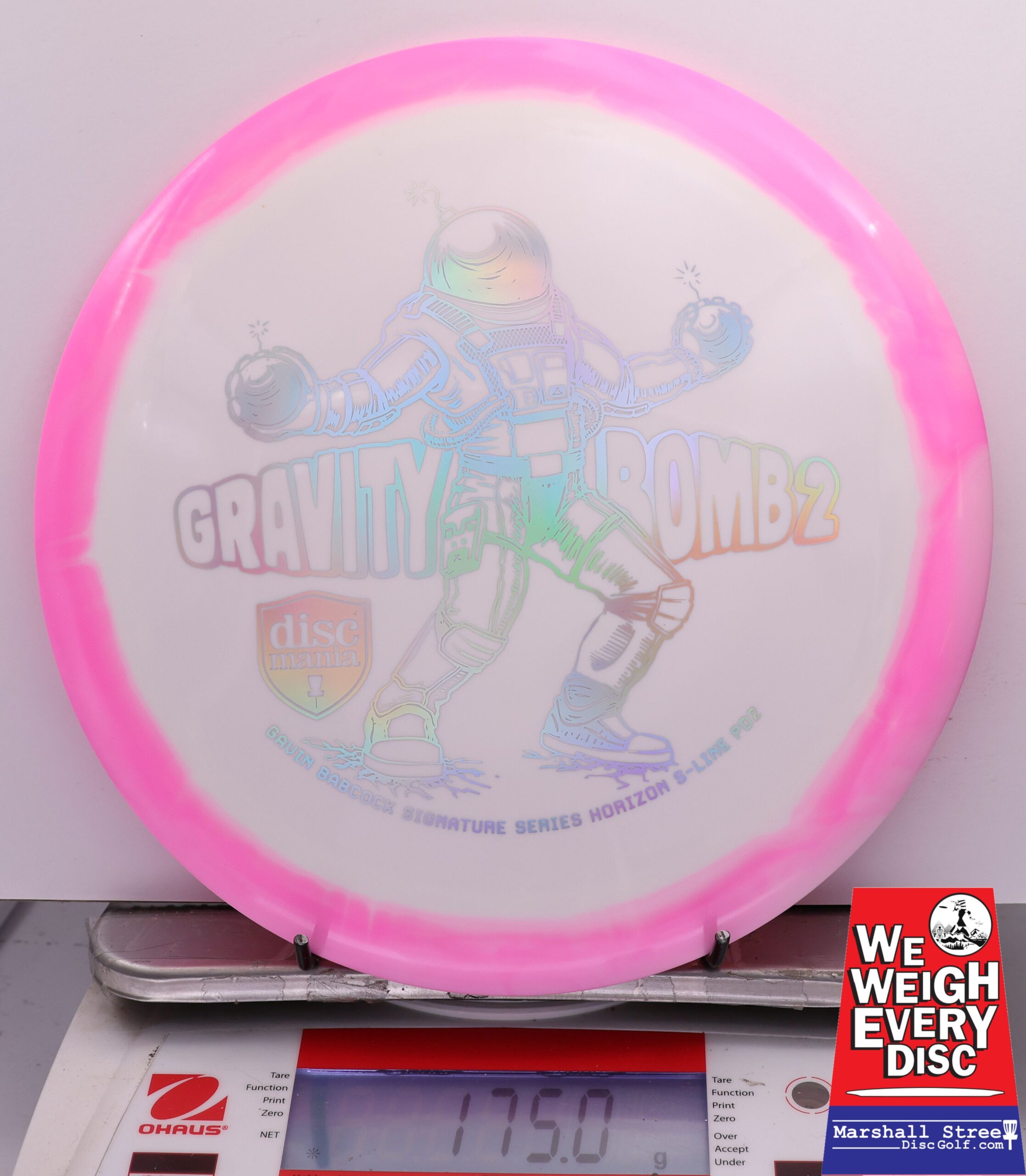 444082 Horizon S-Line PD2, Gavin Babcock 2025 Signature Series Gravity Bomb 2 - Single Foil - #15 Pink-White, 175