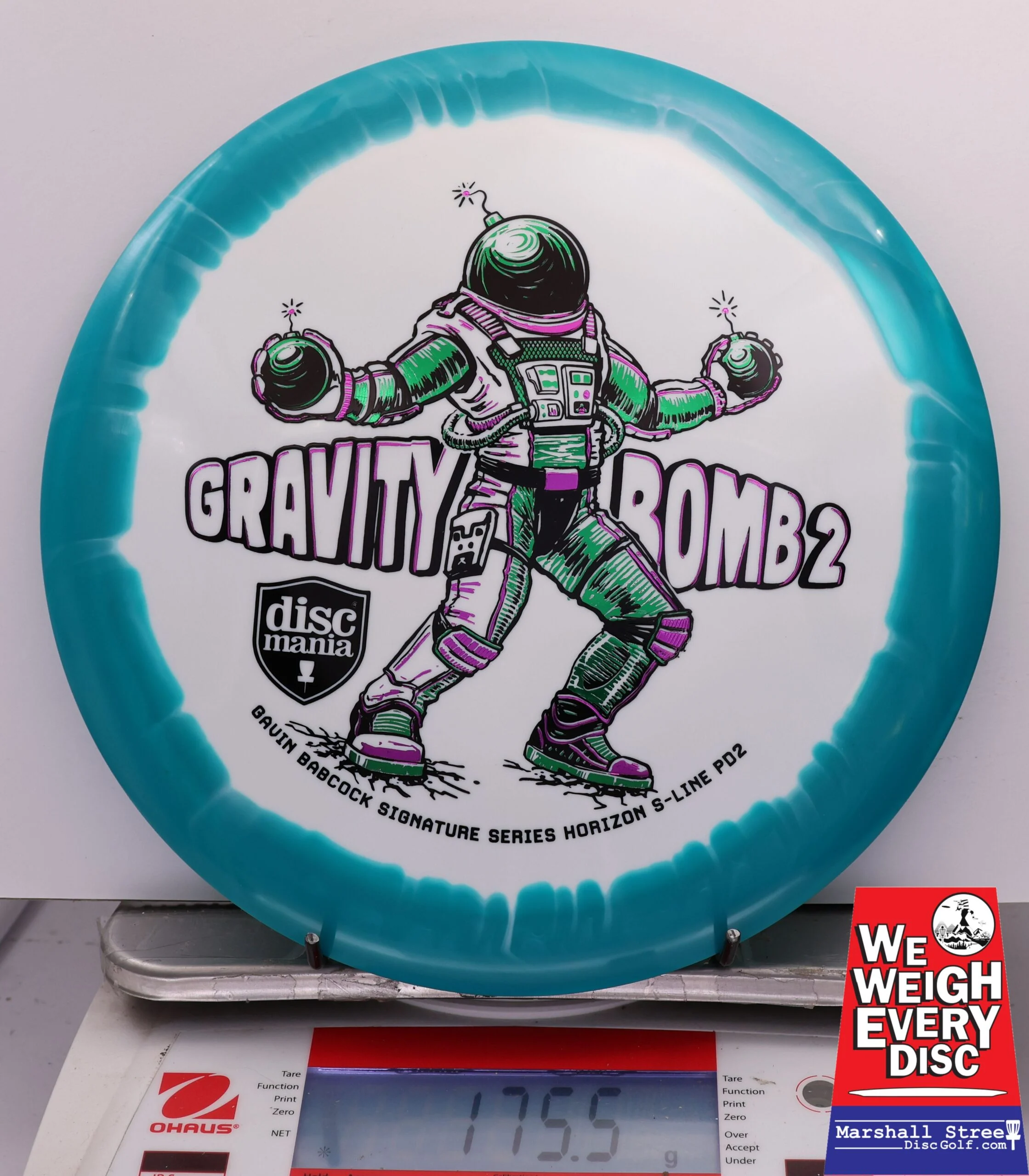 444147 Horizon S-Line PD2, Gavid Babcock 2025 Signature Series Gravity Bomb 2 - Triple Foil - #27 Teal-White, 176