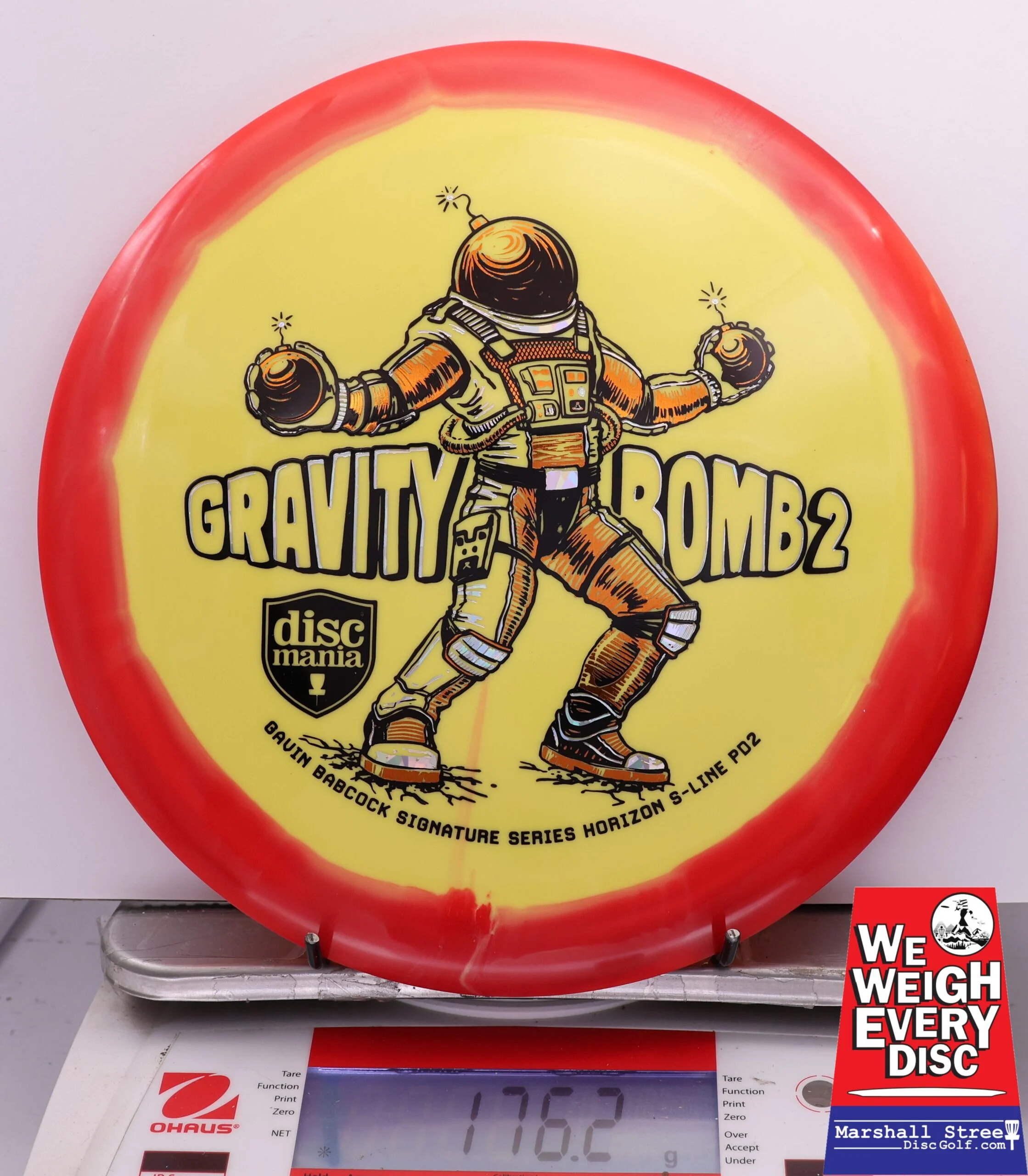 444162 Horizon S-Line PD2, Gavid Babcock 2025 Signature Series Gravity Bomb 2 - Triple Foil - #42 Red-Yellow, 176
