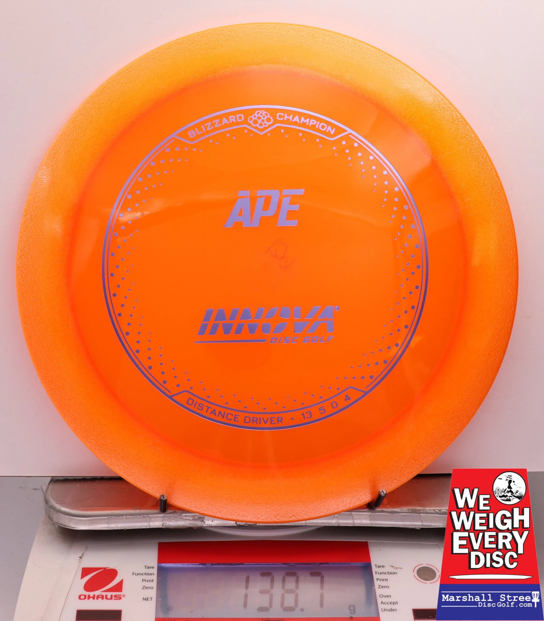 444488 Blizzard Ape - #950 Orange, 139