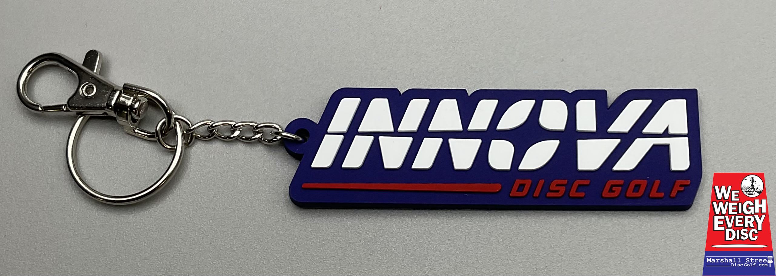445845 Innova Burst Logo Keychain - #02 WhiteRedBlue, 17Grams