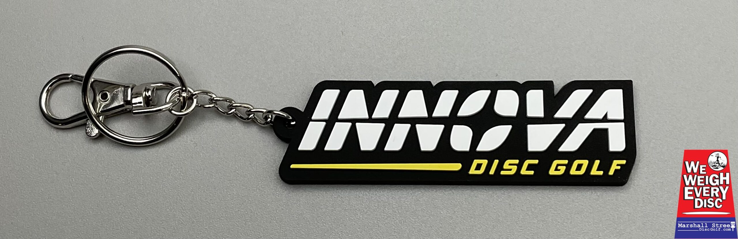 445846 Innova Burst Logo Keychain - #03 WhiteYellowBlack, 17Grams