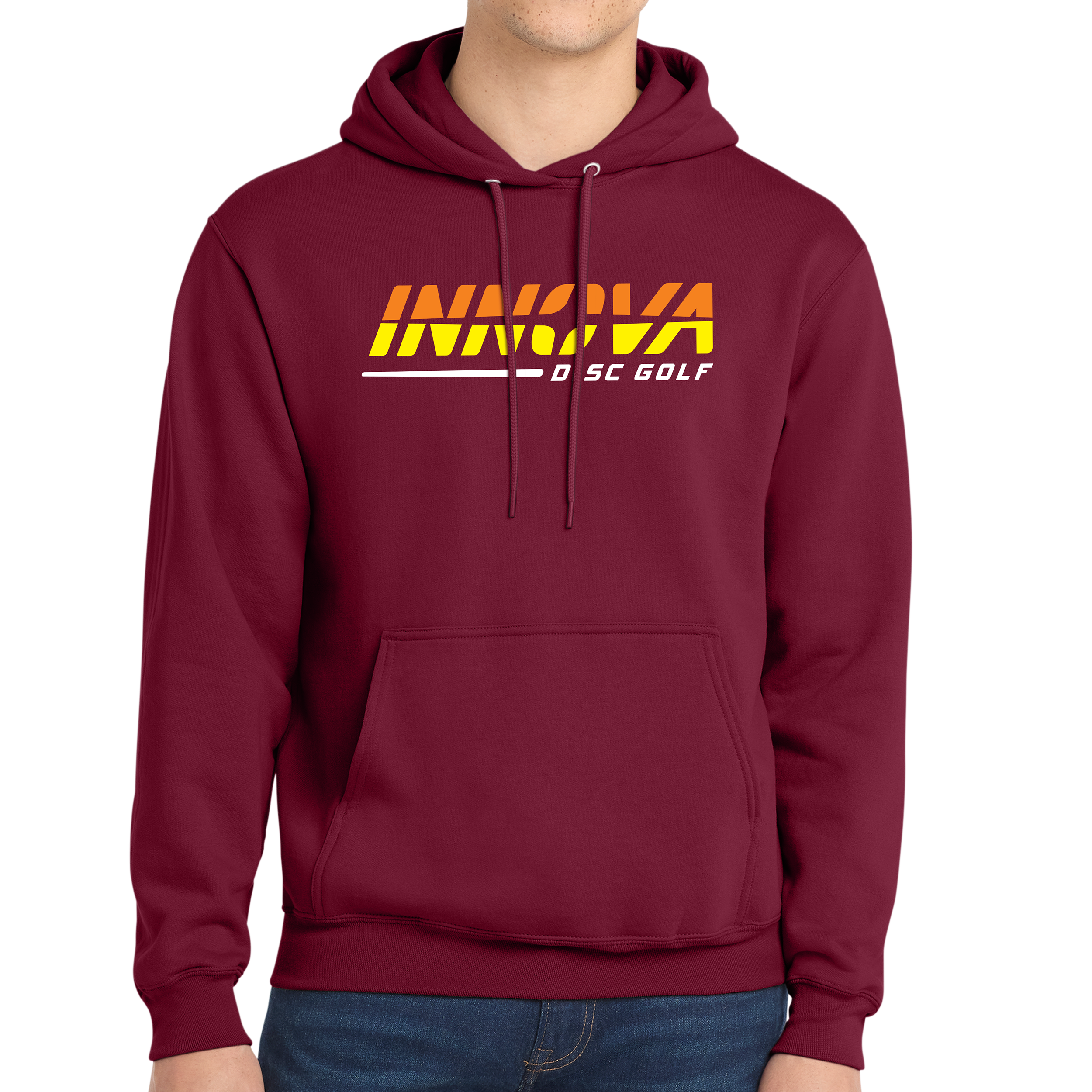 445887 Innova Big Burst Hoodie - Cardinal, Medium
