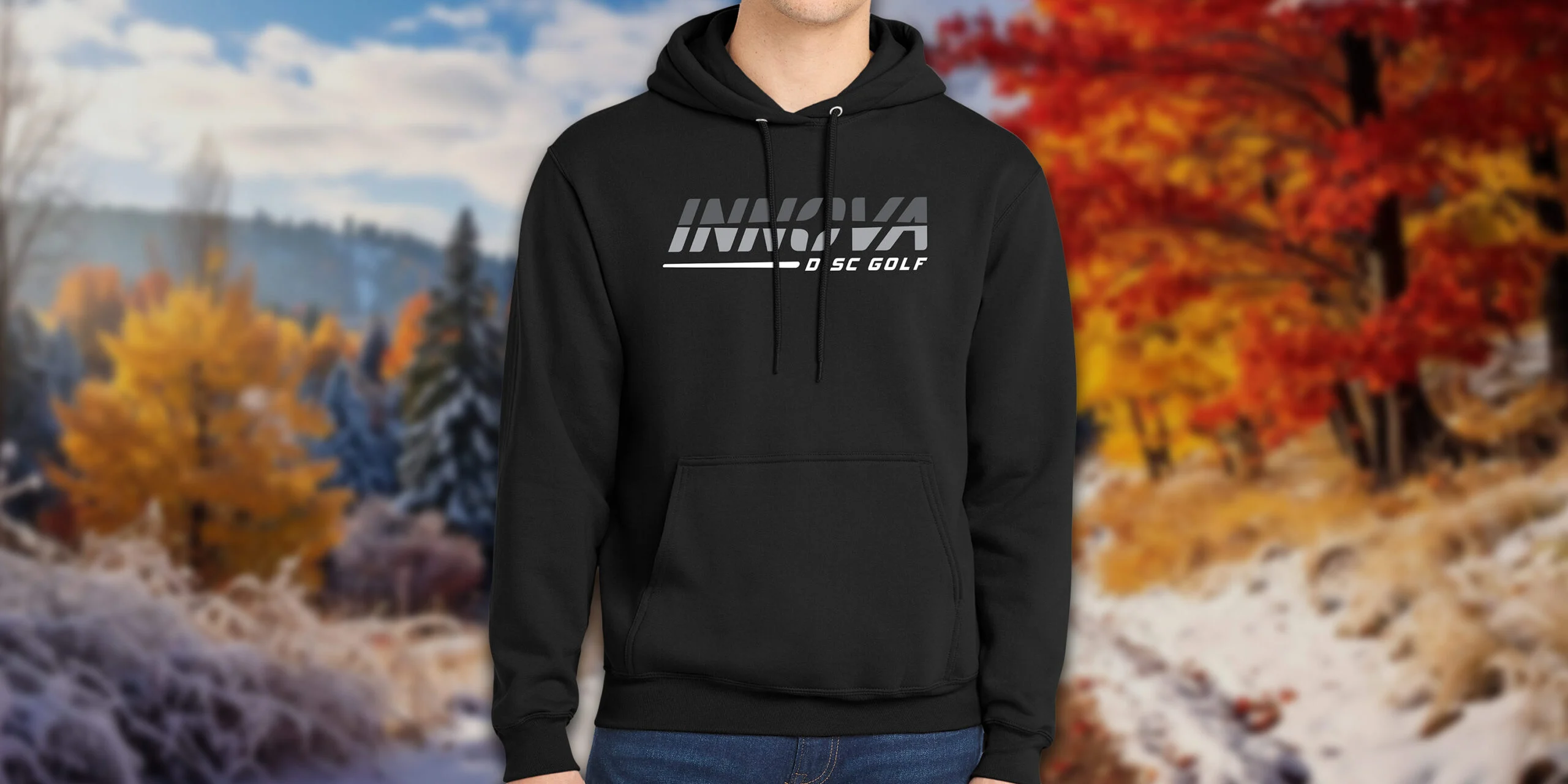 445917 Innova Big Burst Hoodie - Black, Large