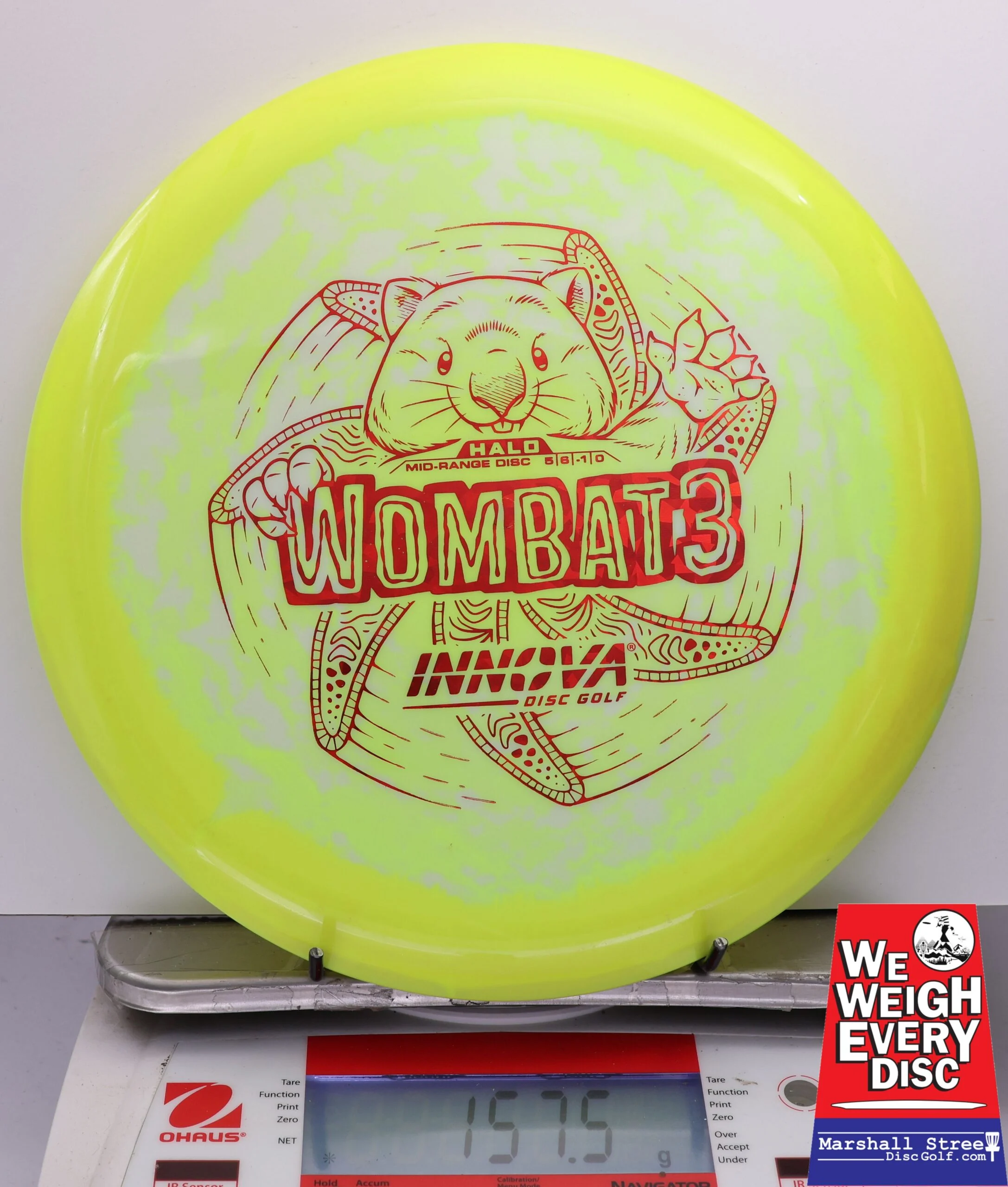 446186 Halo Star Wombat3 - #976 Yellow-White, 158