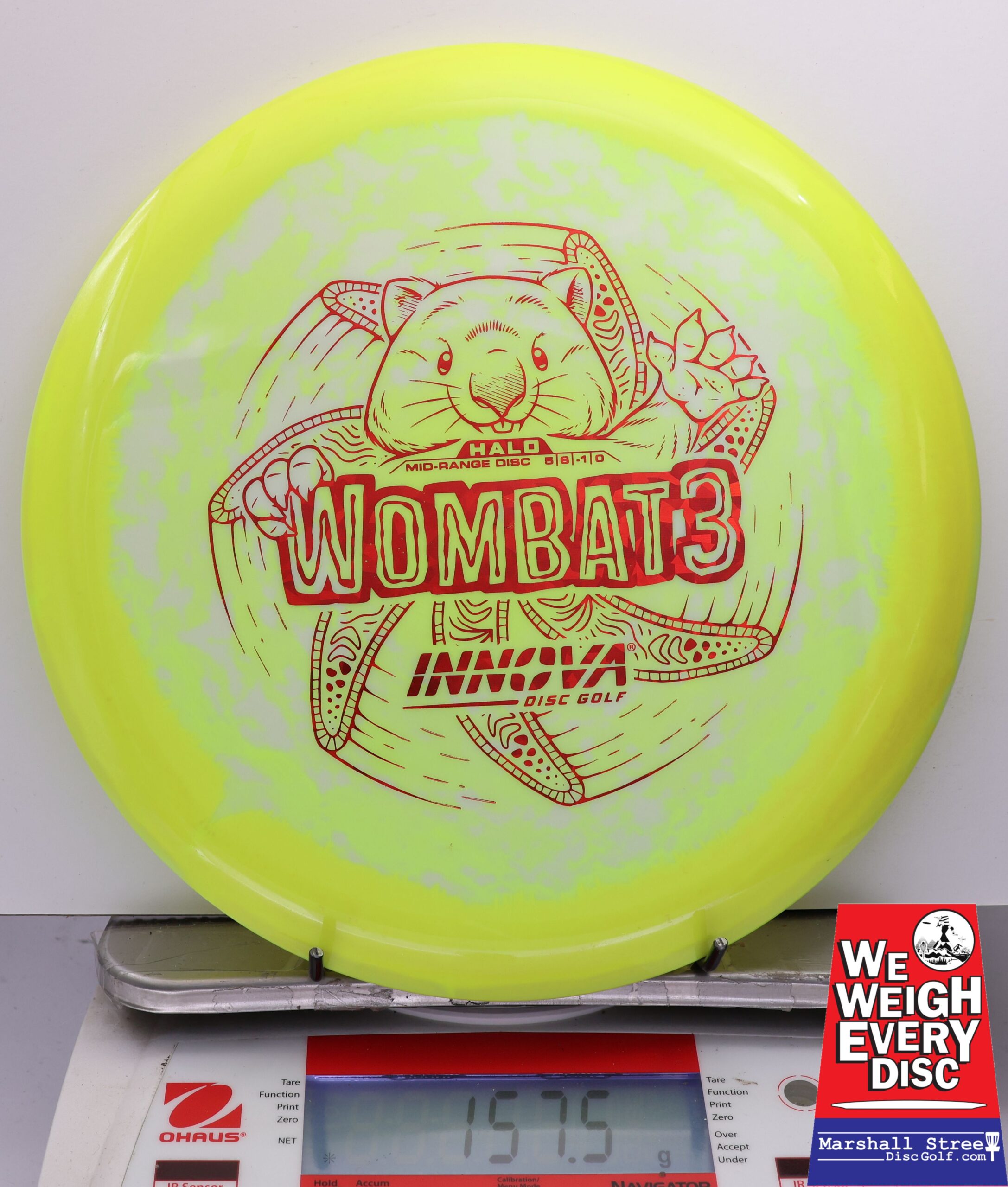 446186 Halo Star Wombat3 - #976 Yellow-White, 158