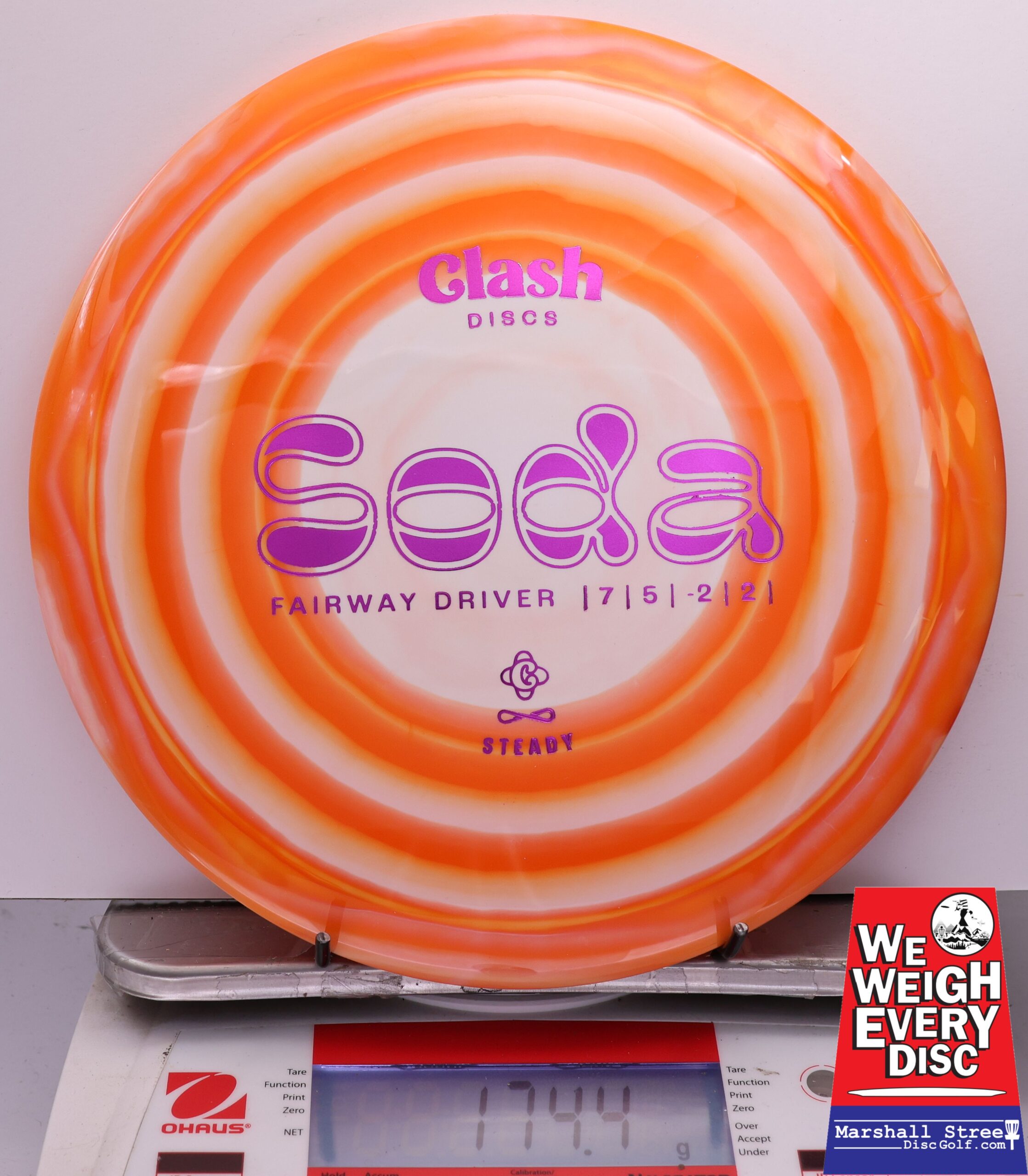 446947 Steady Ring Soda - #431 OrangeWhite, 174