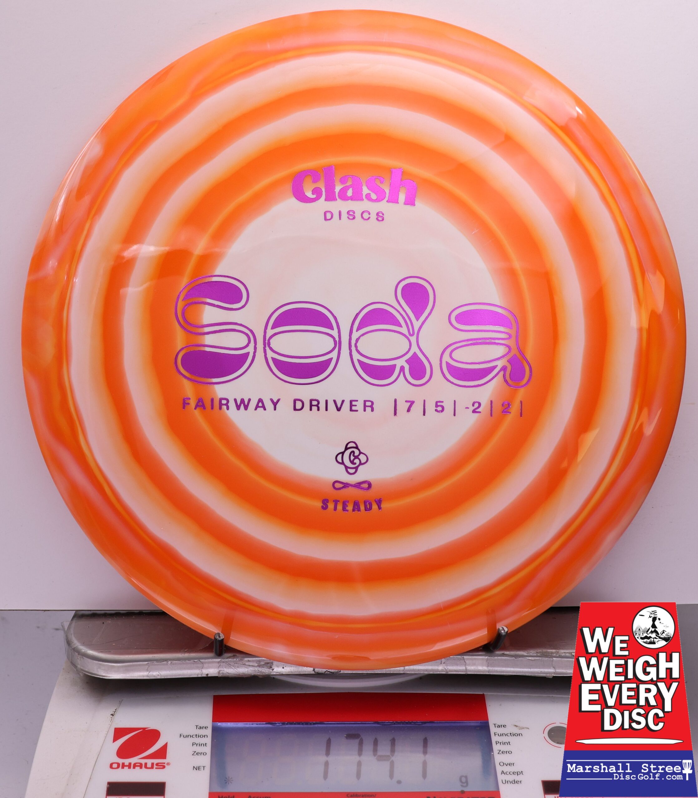 446948 Steady Ring Soda - #432 OrangeWhite, 174