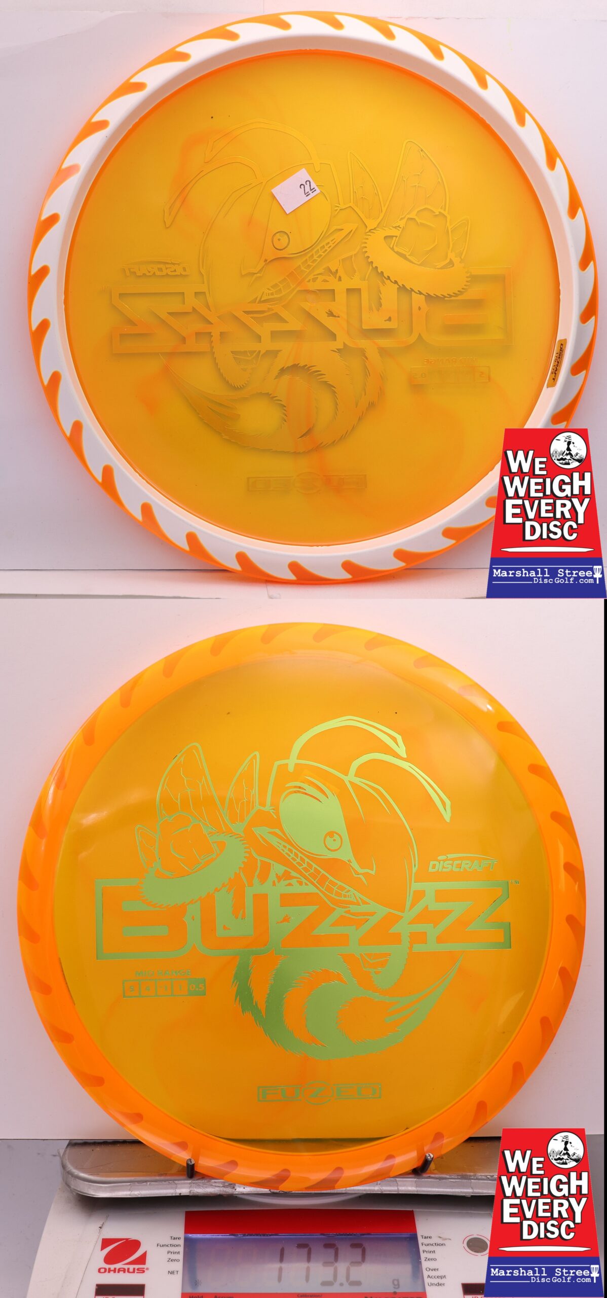 447042 FuZed Line Buzzz - Buzzzsaw - #22 Orange-White, 173
