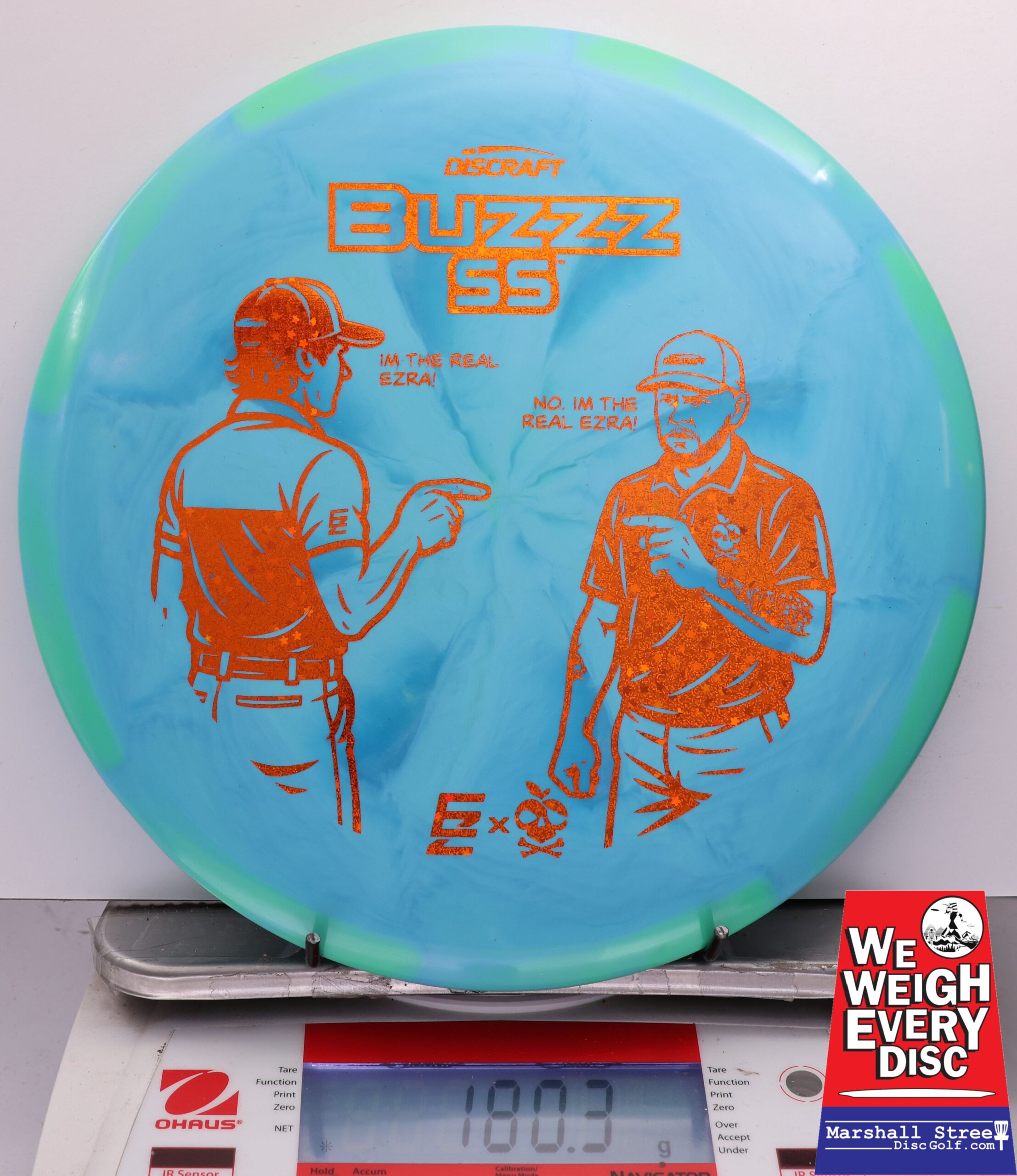 447386 ESP Swirl Buzzz SS, Ezra Vs. Ezra - #16 GrnBlue, 180