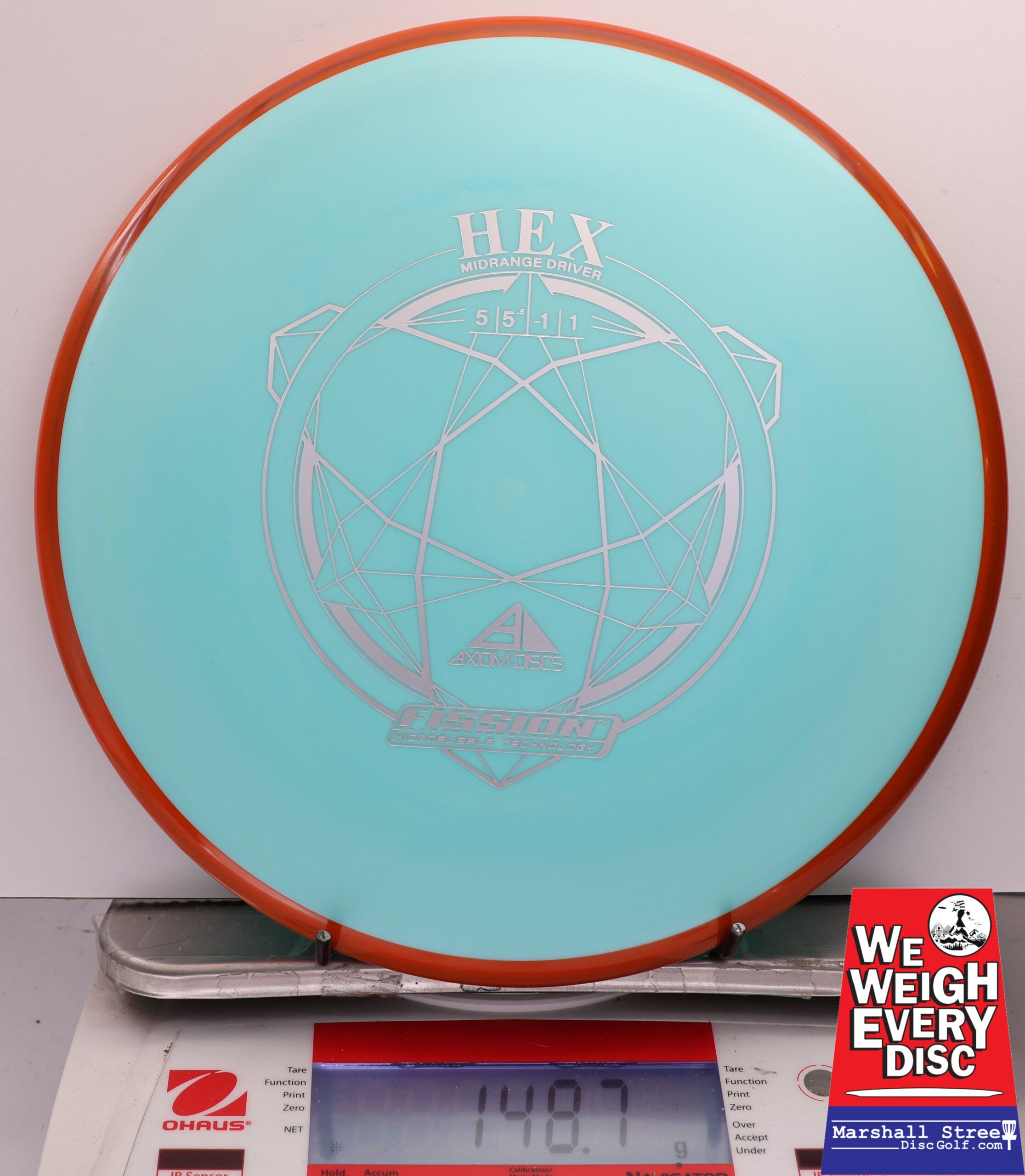 448474 Fission Hex - #807 Orange-LtBlue, 149