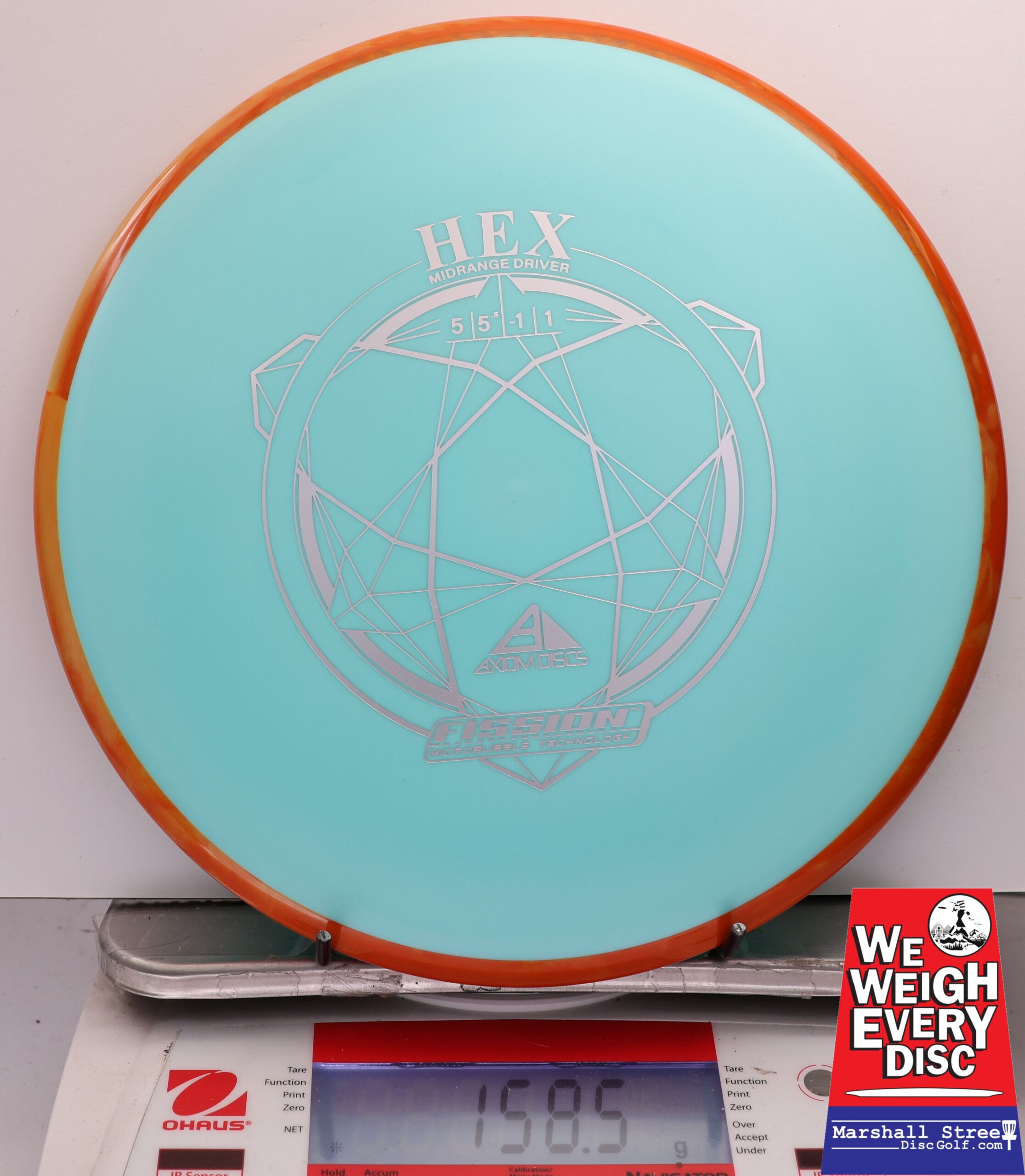 448475 Fission Hex - #808 Orange-LtBlue, 159