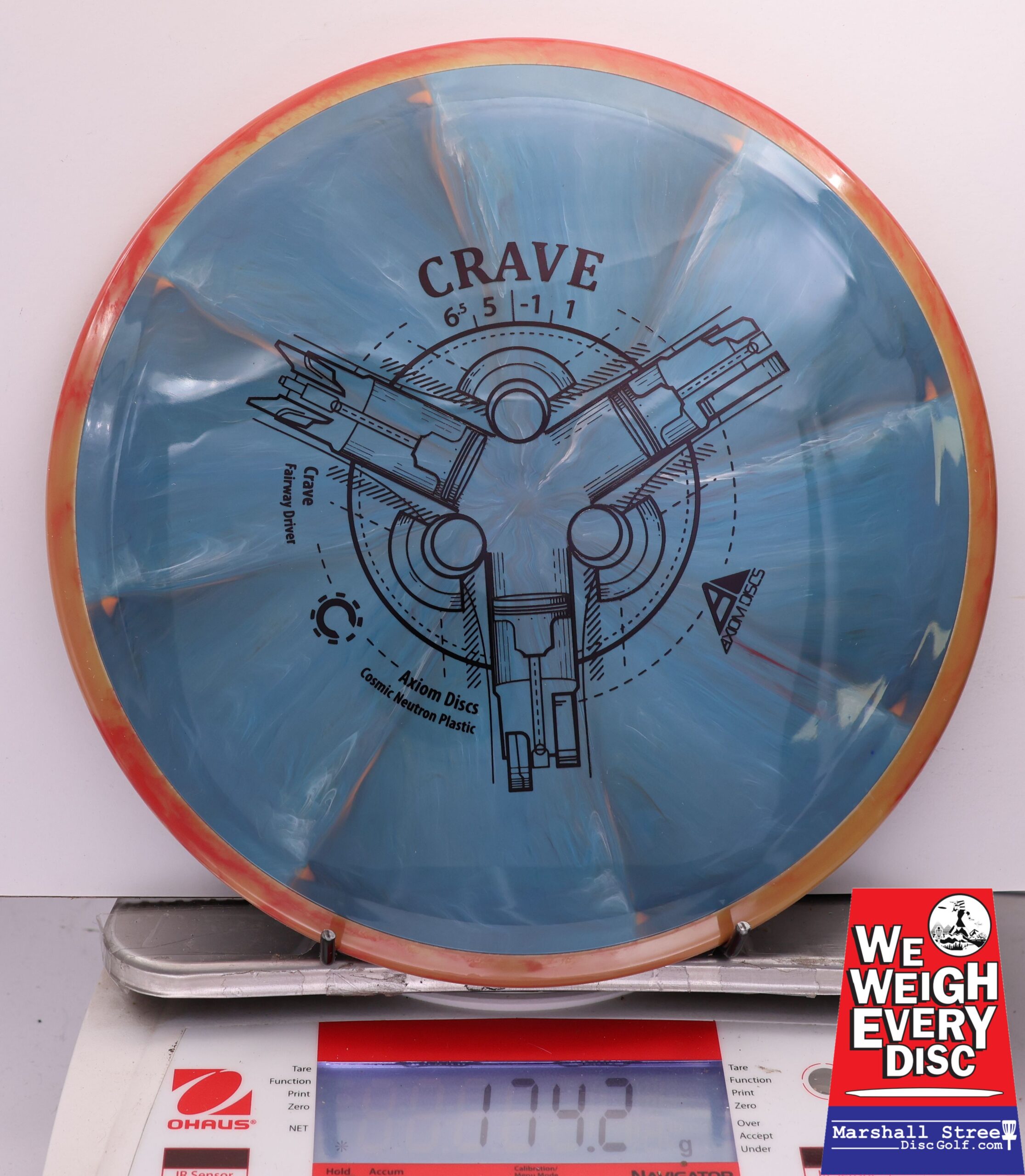 448864 Cosmic Neutron Crave - #807 Orange-Slate Blue, 174
