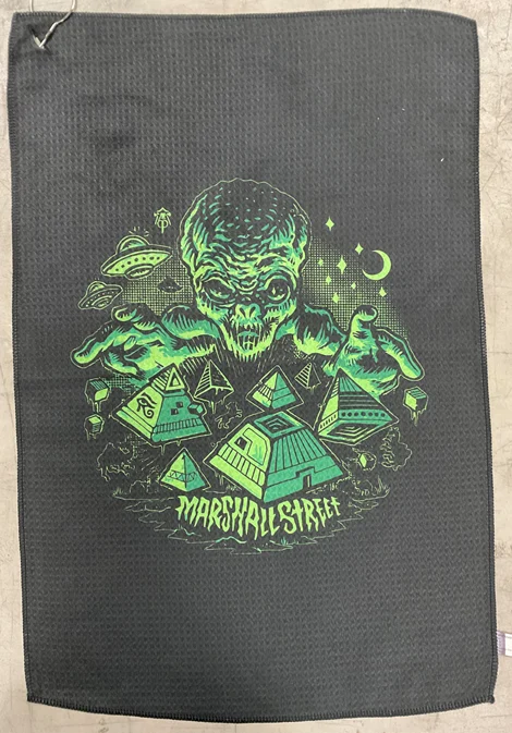 Martial Street Waffle Towel with Clip