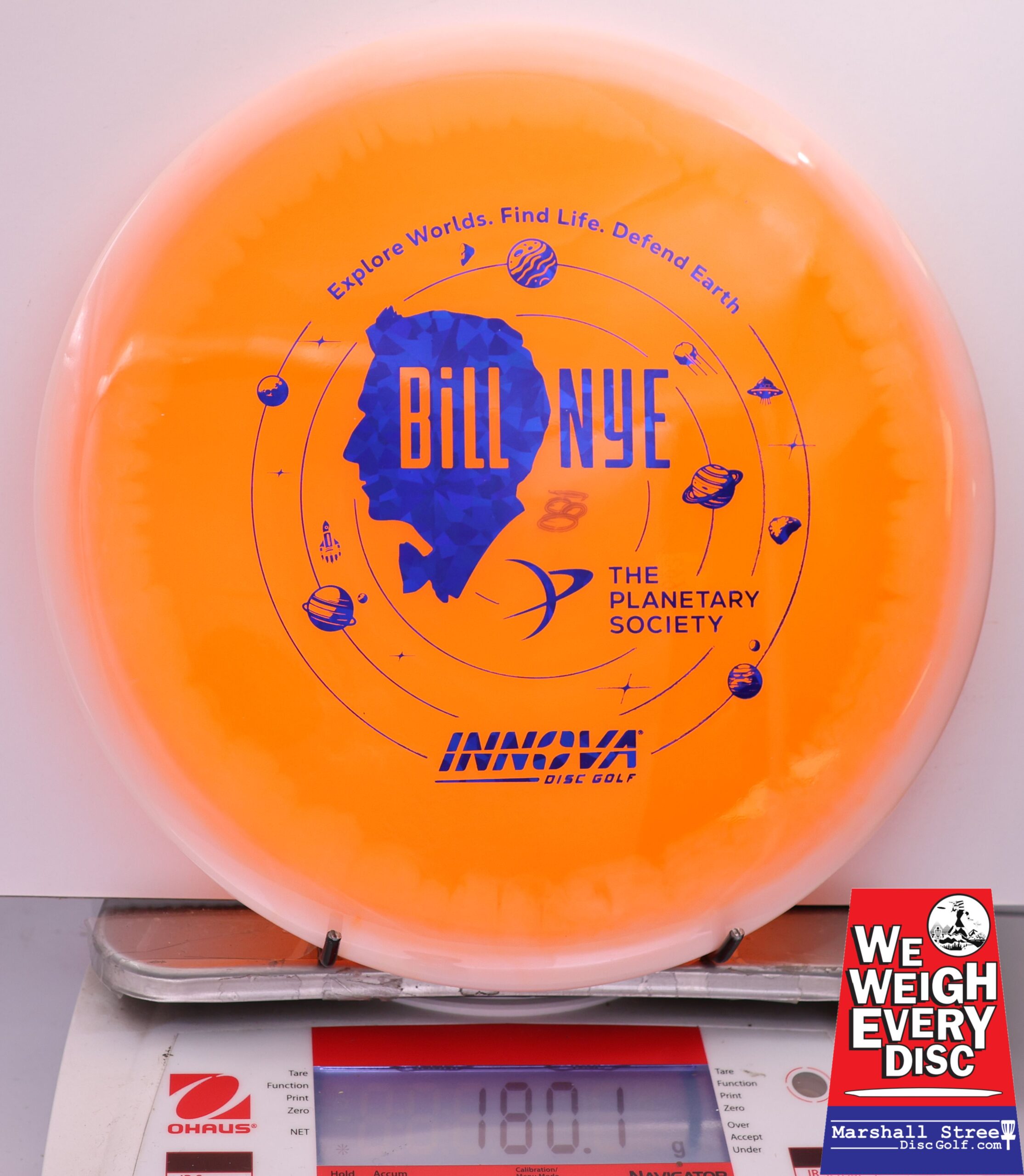 454385 Halo Champion Mako3, Bill Nye - #663 White-Orange, 180