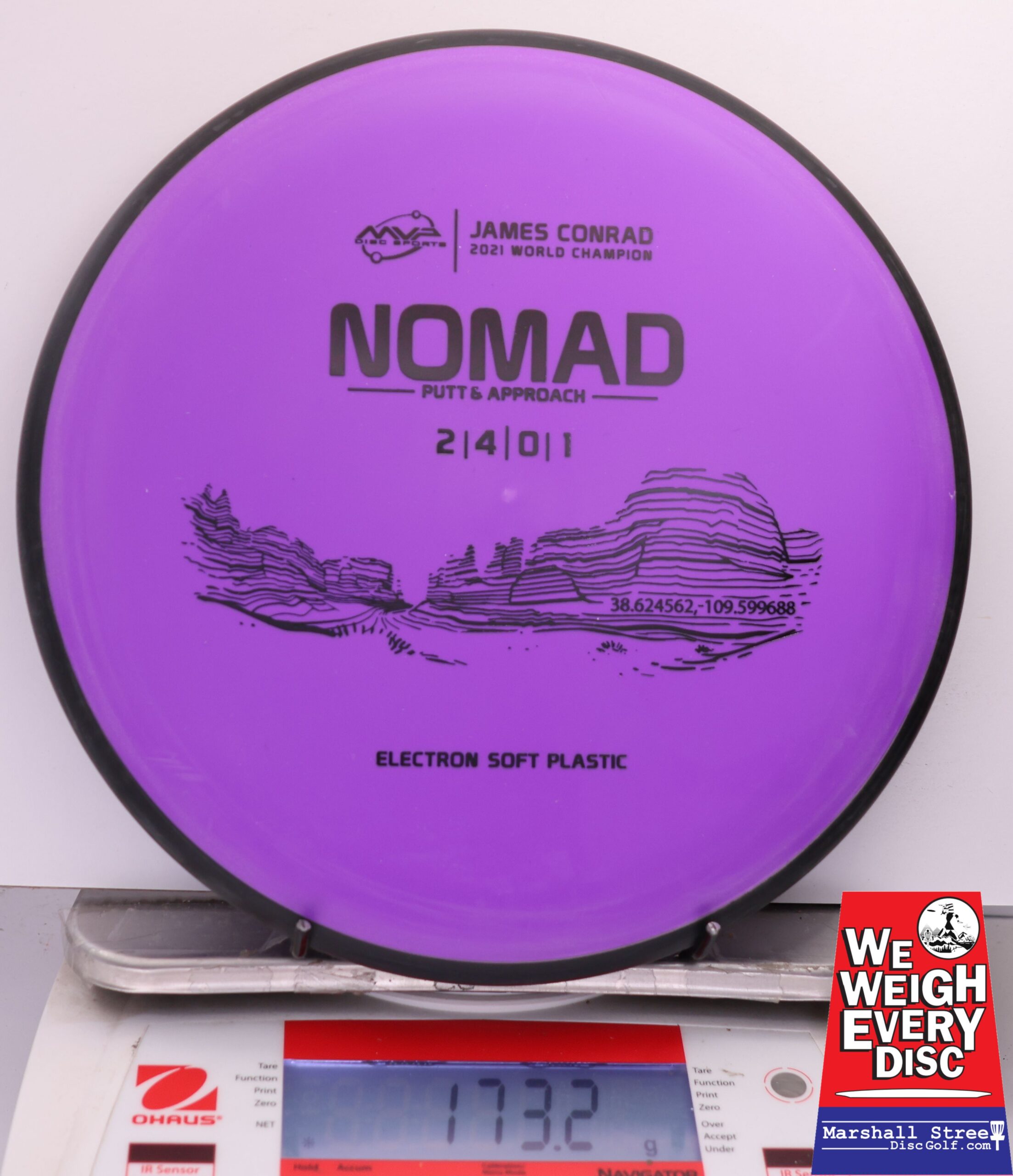 460539 Electron Soft Nomad, James Conrad - #22 Purple, 173