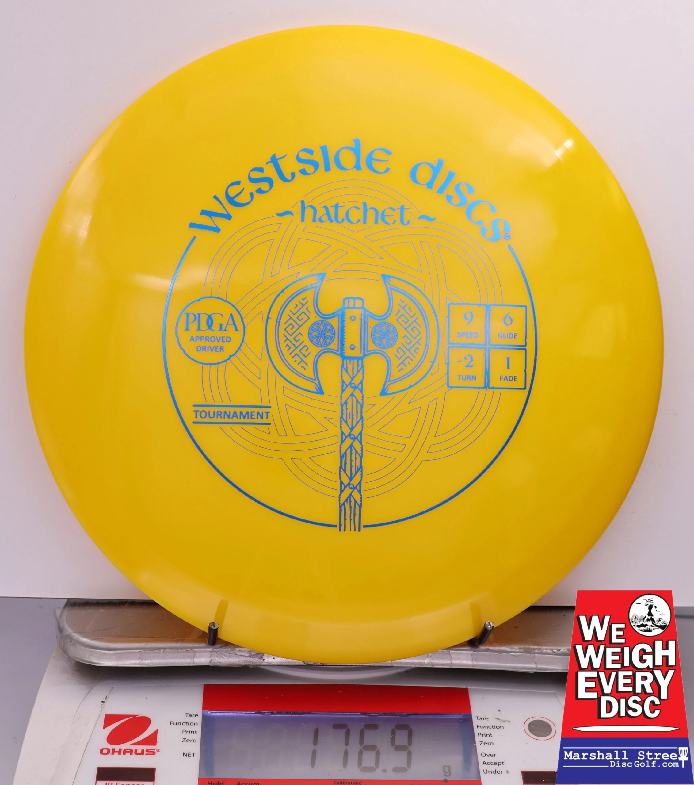 464493 Tournament Hatchet - #770 Yellow, 177