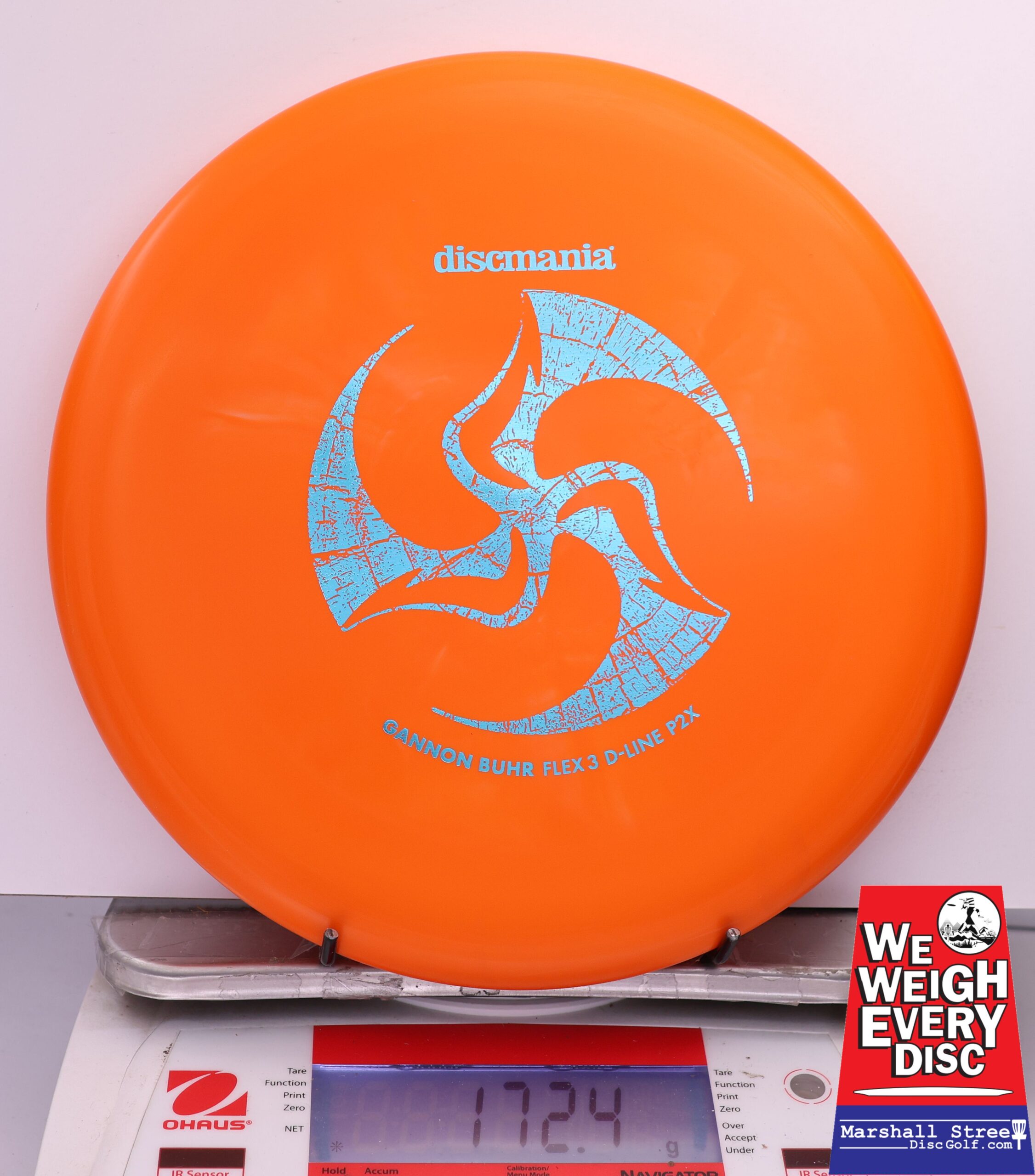 464657 D-Line P2X, Flex 3 - Huk Lab - Gannon Buhr Signature Series - #771 Orange, 172