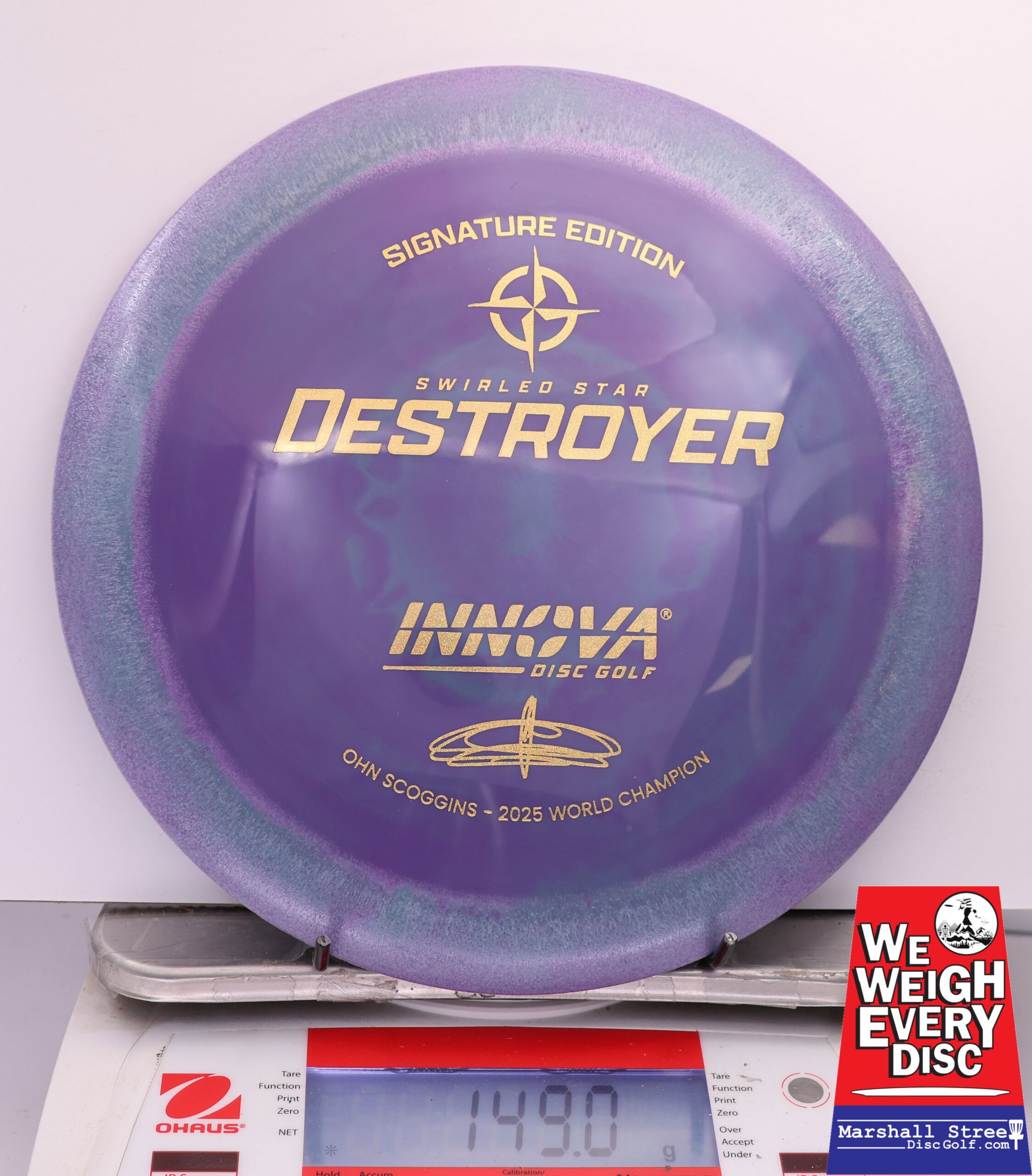 Swirled Star Destroyer, Ohn Scoggins 2025 FPO World Champion - #20 Purple, 149