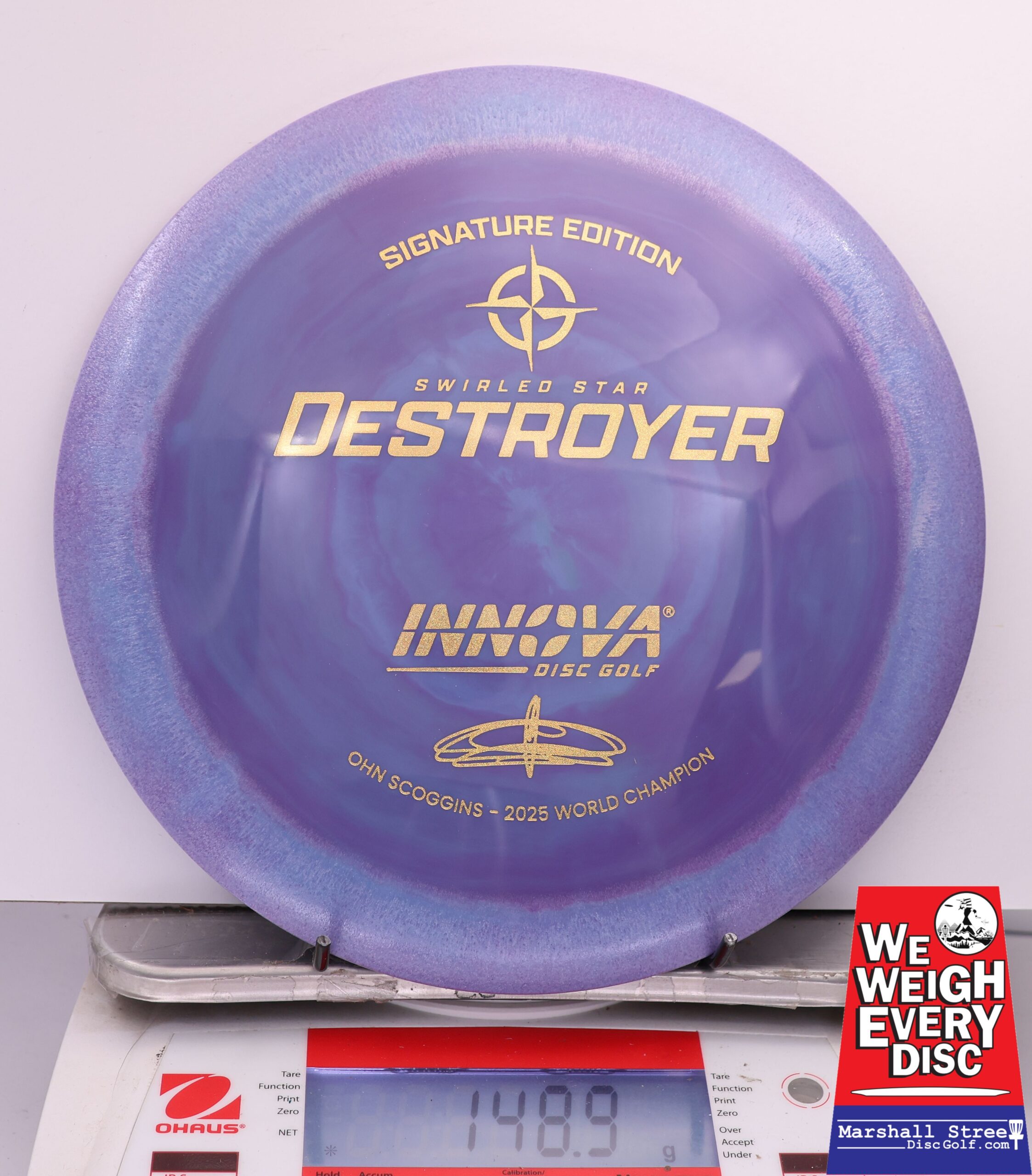 464974 Swirled Star Destroyer, Ohn Scoggins 2025 FPO World Champion - #21 Purple, 149