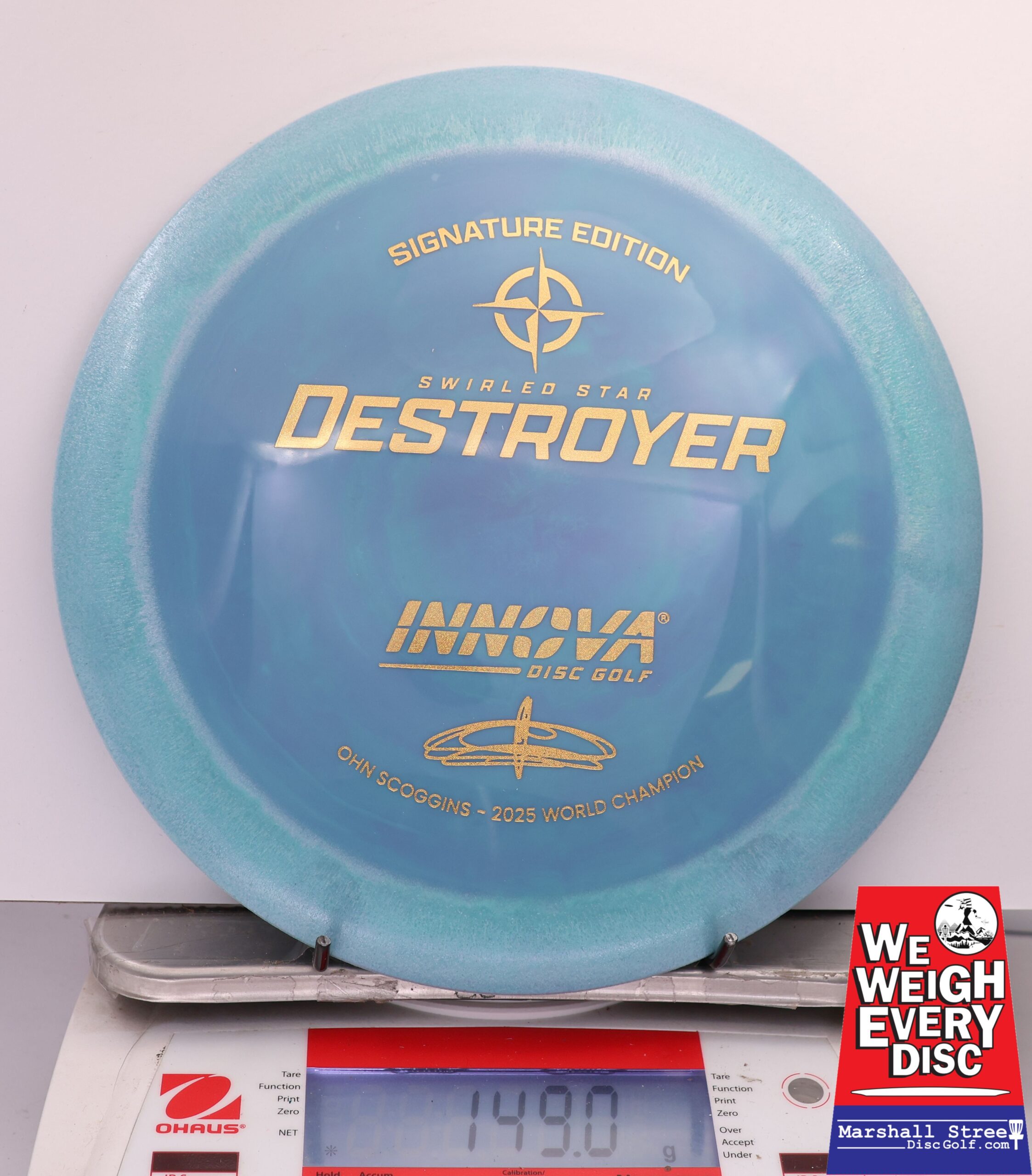 465051 Swirled Star Destroyer, Ohn Scoggins 2025 FPO World Champion - #34 Teal, 149