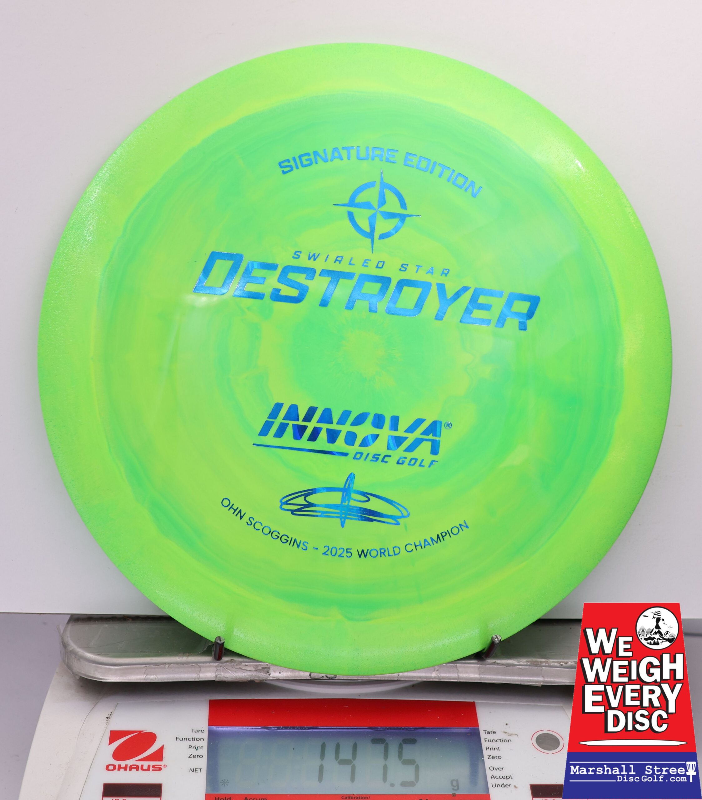 465121 Swirled Star Destroyer, Ohn Scoggins 2025 FPO World Champion - #40 NGreen, 148