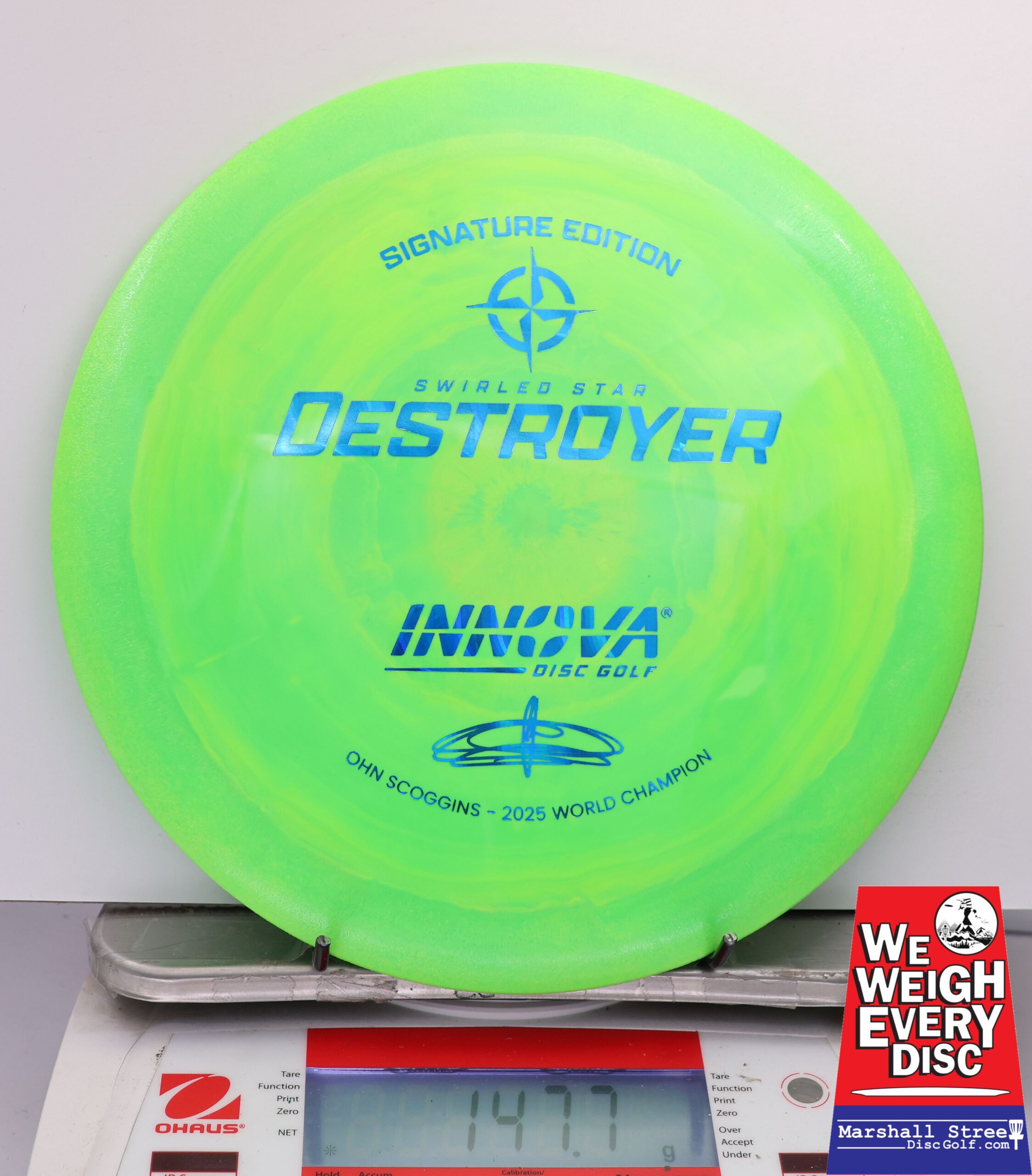 465123 Swirled Star Destroyer, Ohn Scoggins 2025 FPO World Champion - #42 NGreen, 148