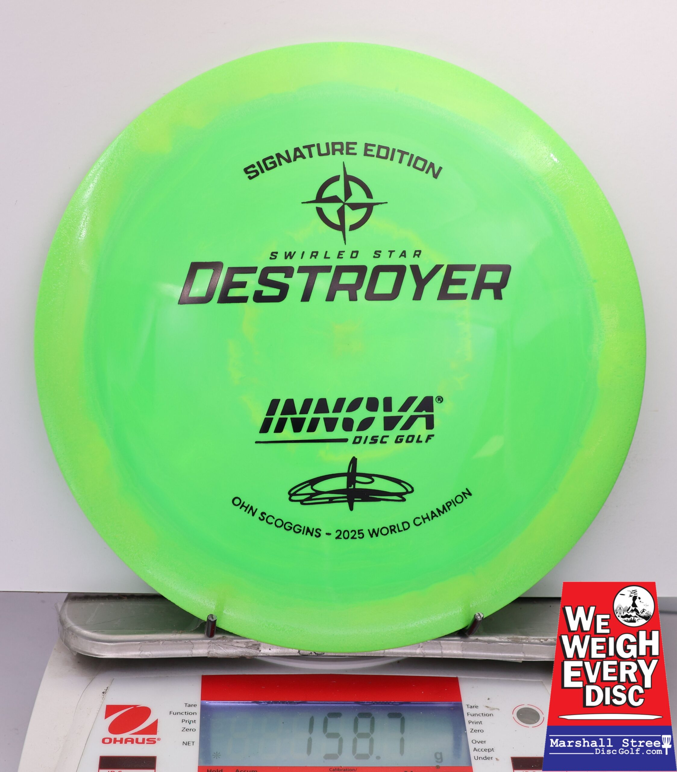 465124 Swirled Star Destroyer, Ohn Scoggins 2025 FPO World Champion - #43 NGreen, 159