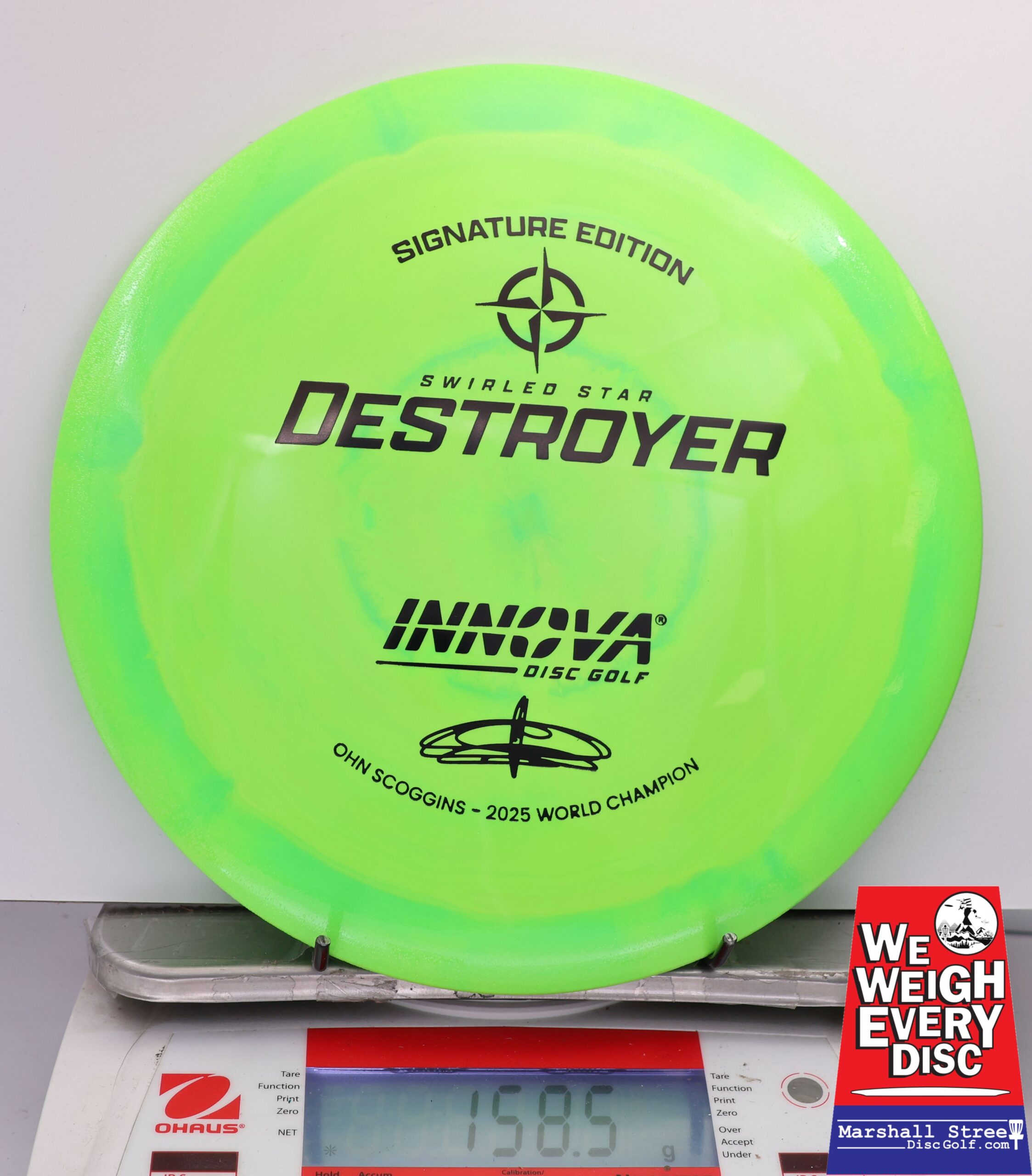 465125 Swirled Star Destroyer, Ohn Scoggins 2025 FPO World Champion - #44 NGreen, 159