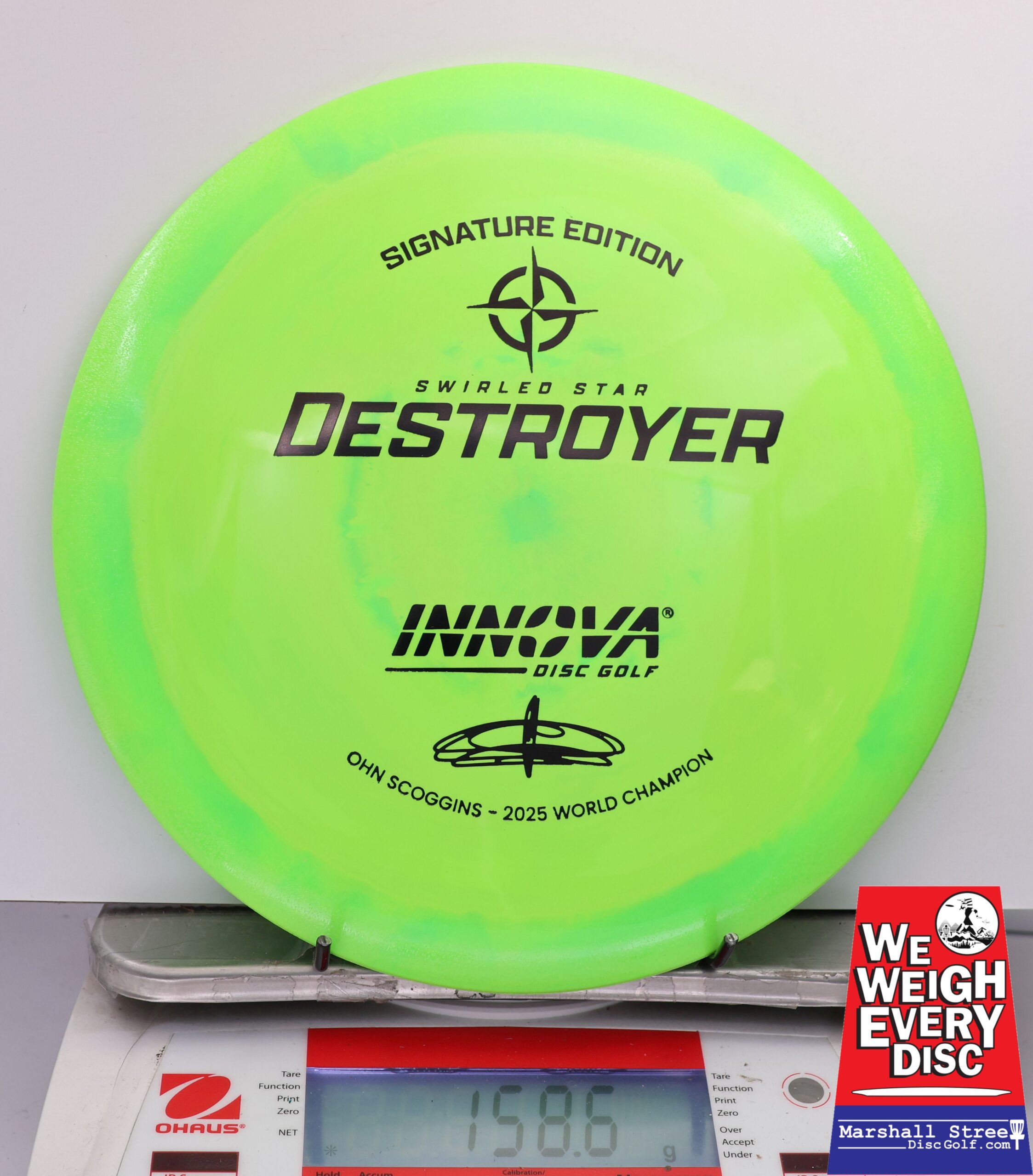 465158 Swirled Star Destroyer, Ohn Scoggins 2025 FPO World Champion - #45 NGreen, 159