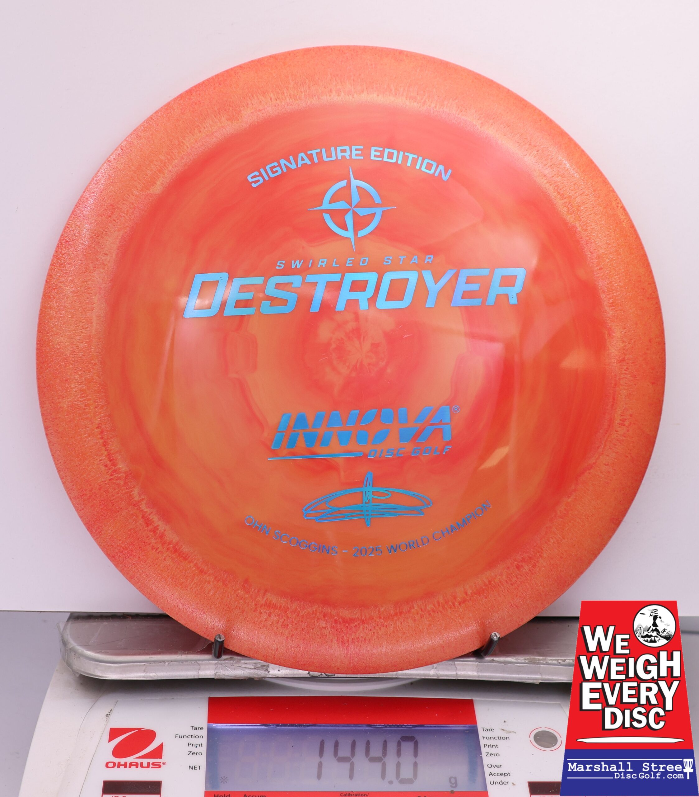 465162 Swirled Star Destroyer, Ohn Scoggins 2025 FPO World Champion - #49 Orange, 144